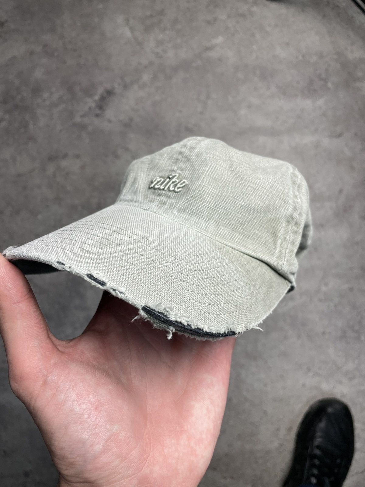 Nike Nike Vintage Distressed cap RARE Logo script Hat Size ONE SIZE - 2 Thumbnail