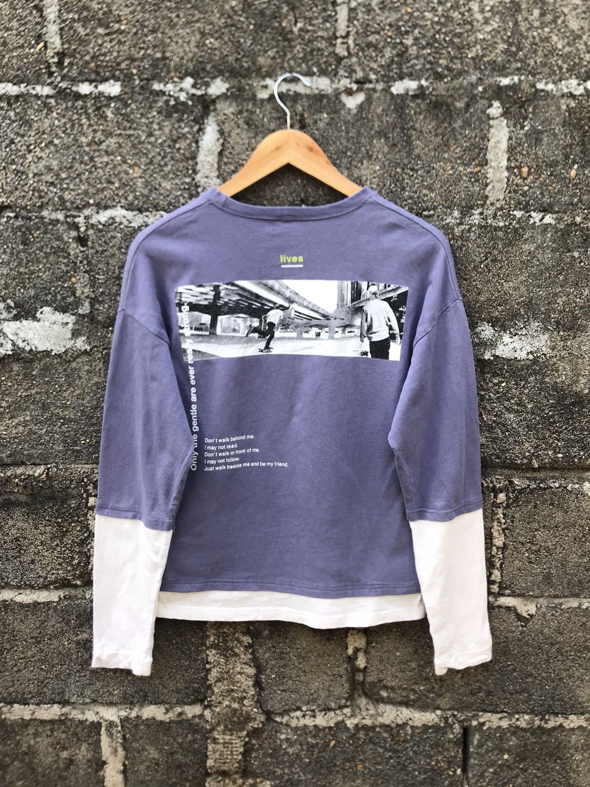 Girl Skateboards ⚡️Vintage Lives Skate Board Printed Long Sleeve Shirt Size S / US 4 / IT 40 - 9 Thumbnail