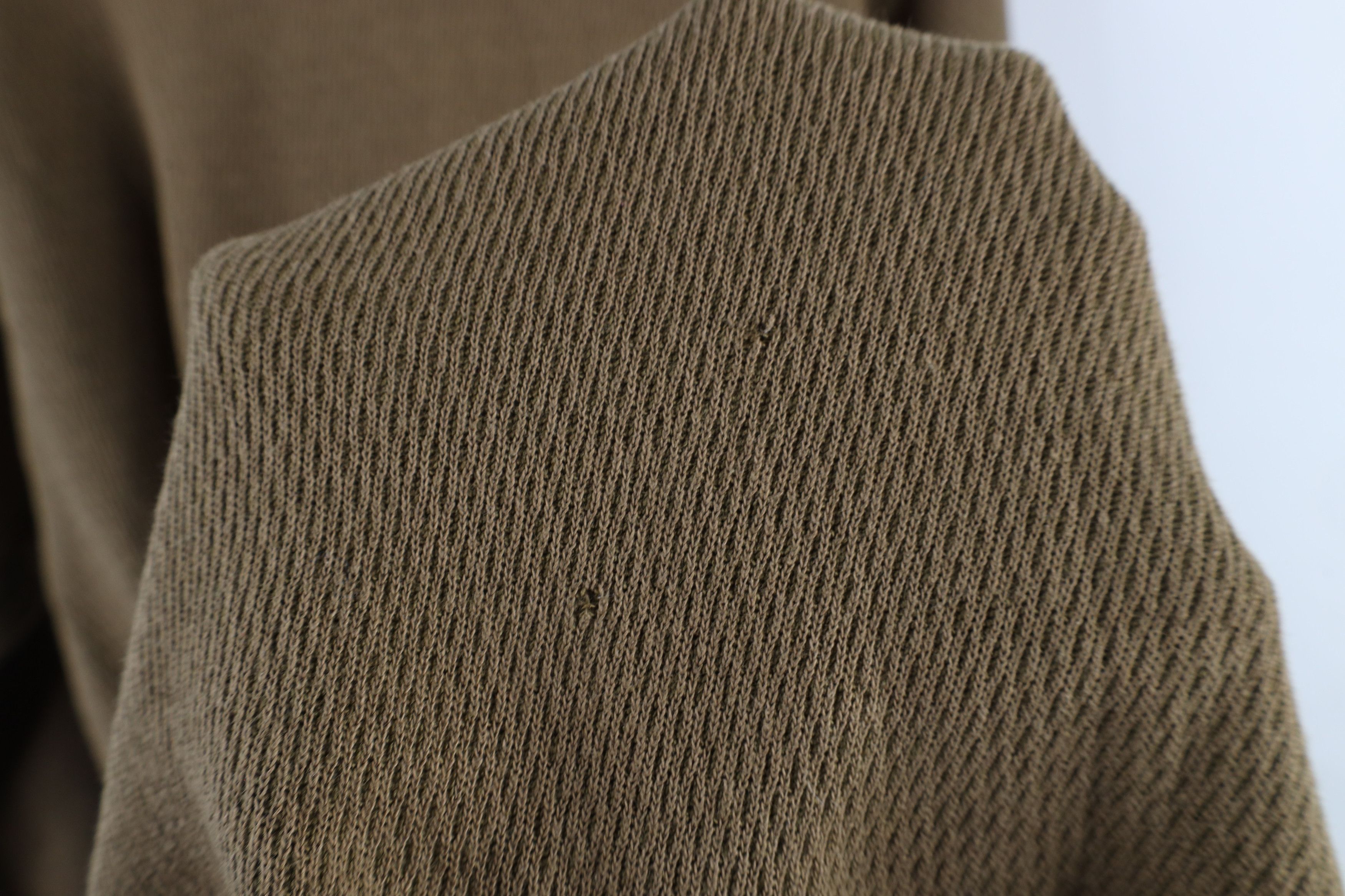 Vintage Vintage 90s Streetwear Waffle Knit T-Shirt Drab Brown USA Size US XL / EU 56 / 4 - 8 Thumbnail