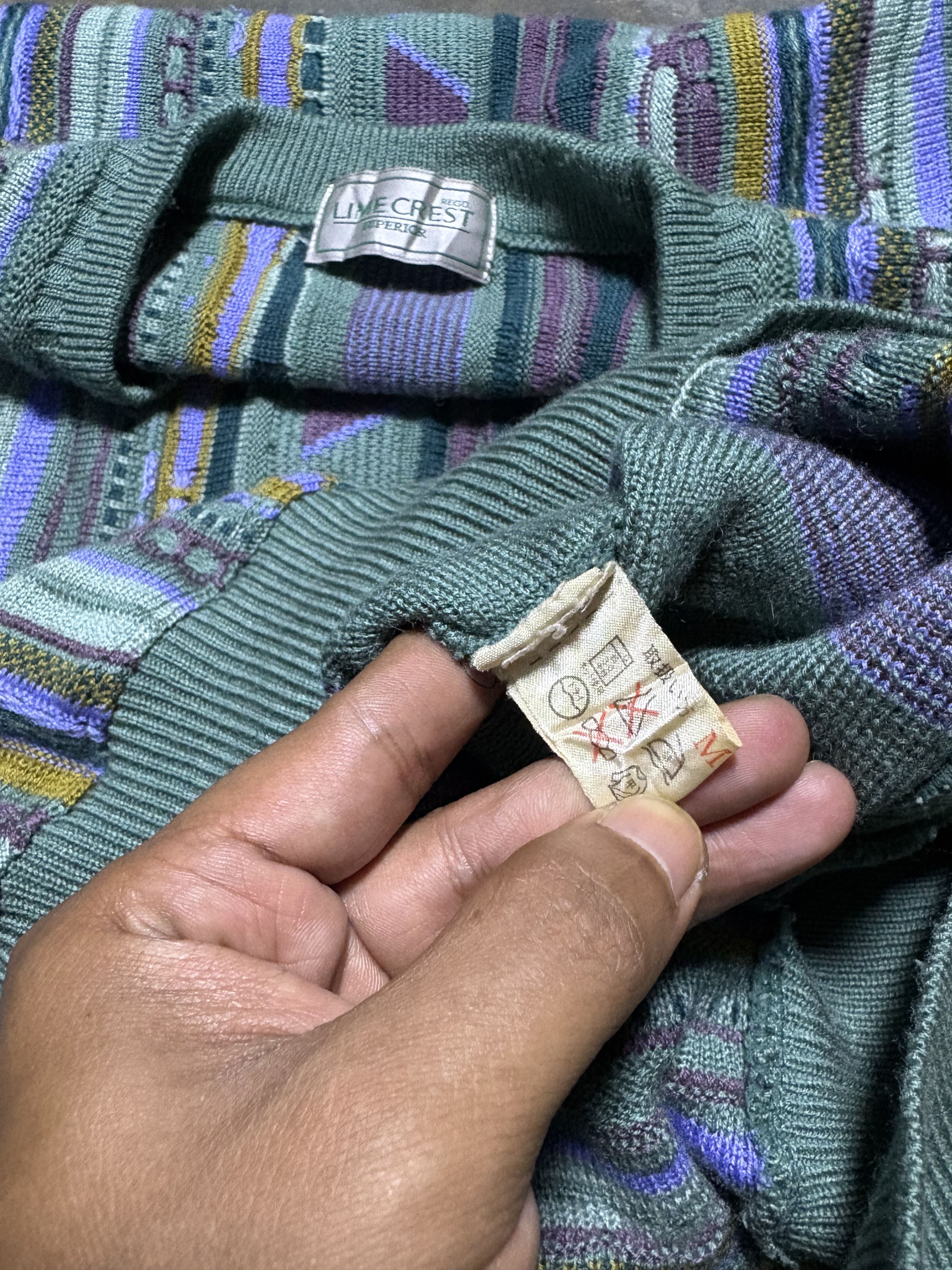 Coogi Vintage knitwear 3D Lime Crest Superior coogi style Size US M / EU 48-50 / 2 - 4 Thumbnail