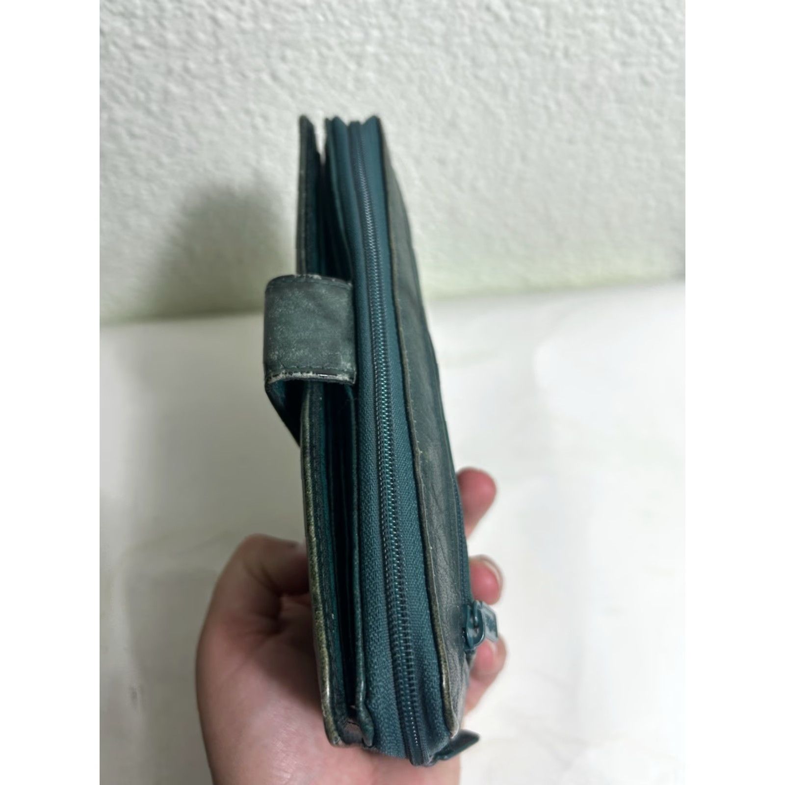 Vintage VINTAGE Buxton Wallet Women Leather Bifold Cardholder Coin Green 7.5x3.5x1 Womens Green Leather Wallet Bifold Buxton 90s? Size ONE SIZE - 5 Thumbnail
