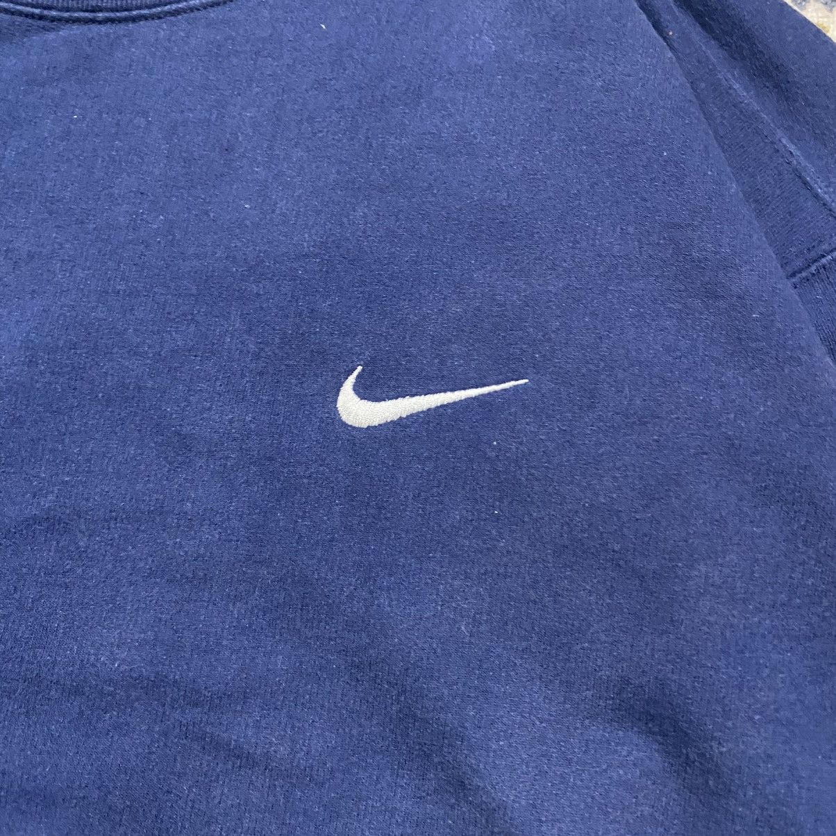 Vintage Vintage 90s Nike Sweatshirt Boxy Navy Blue Size US L / EU 52-54 / 3 - 15 Thumbnail