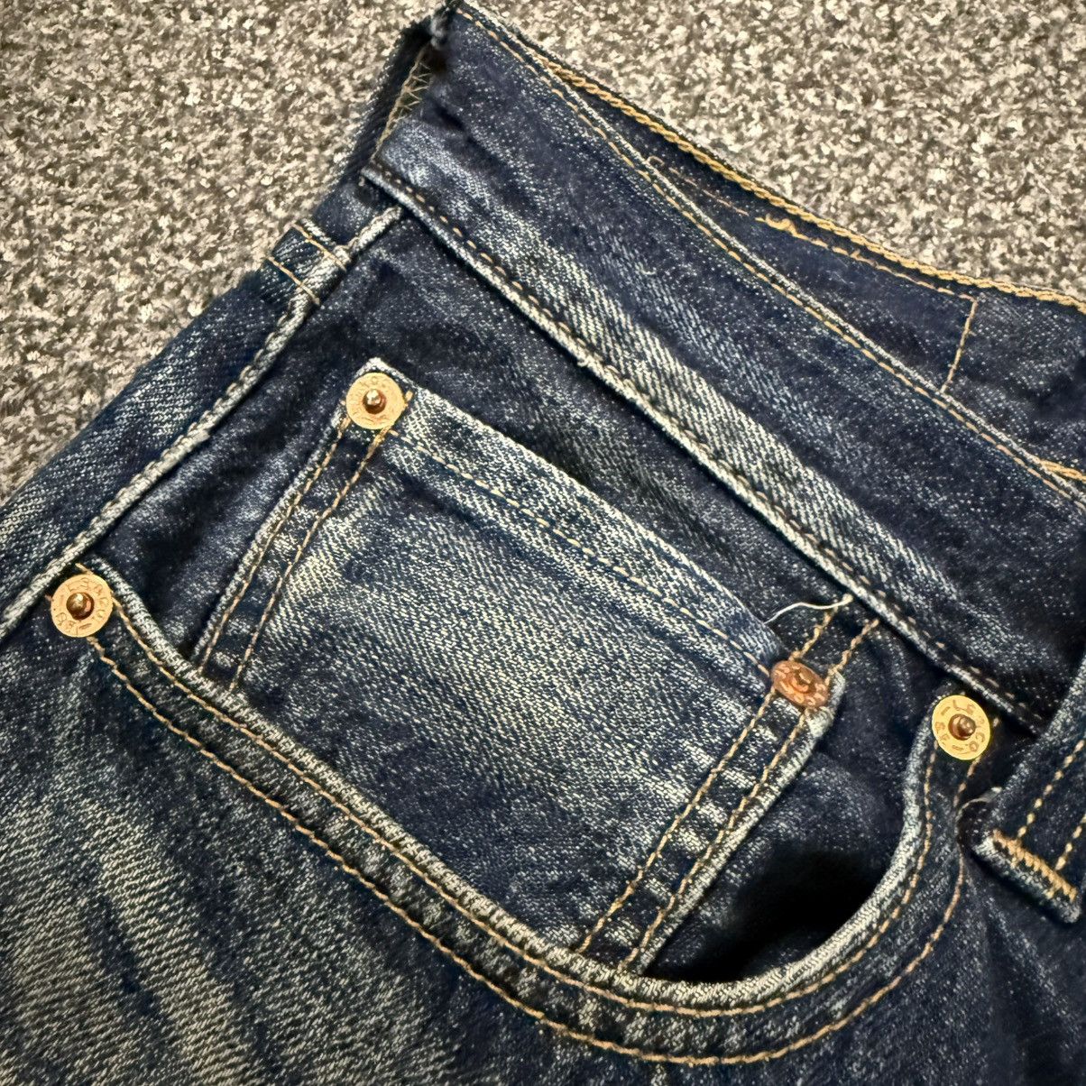 Levi's Made & Crafted 🔥🔥 Vintage Y2K Levis 501 Mud Distressed Rusty Denim Size US 34 / EU 50 - 12 Thumbnail