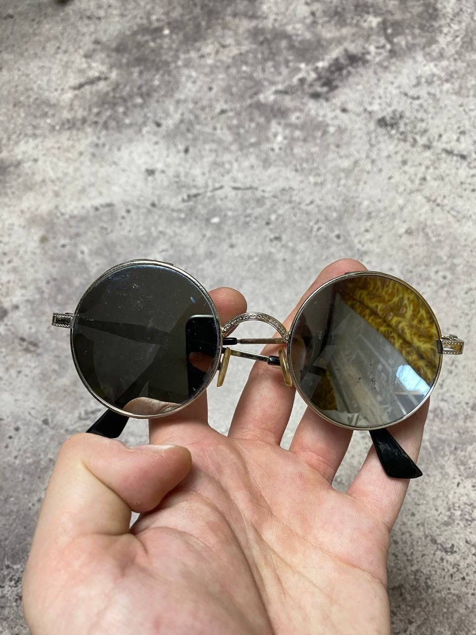Japanese Brand × Vintage Chrome Sunglasses Glasses Crosses Style USA Style Punks Size ONE SIZE - 9 Thumbnail