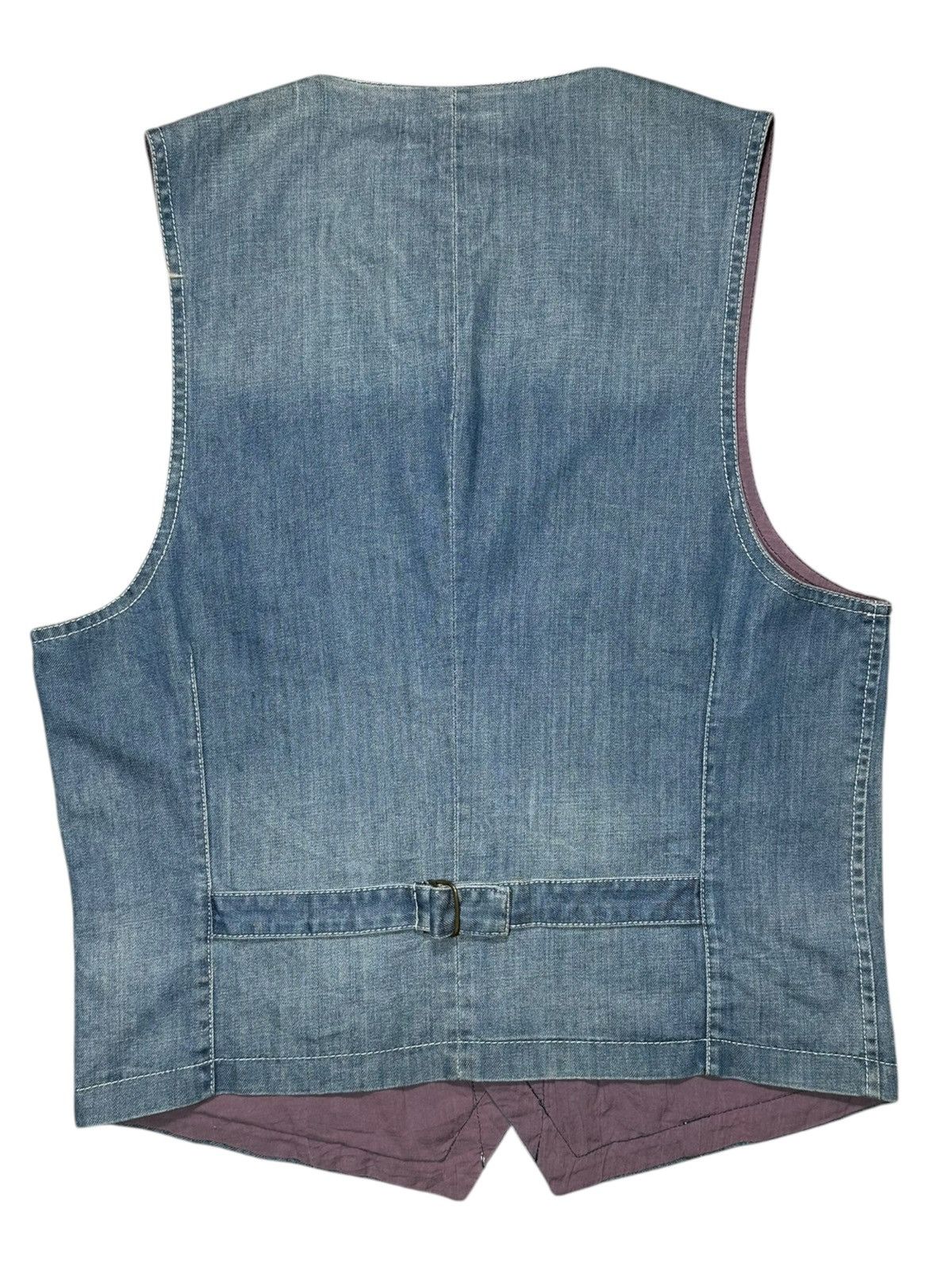 Purple Purple & Yellow denim vest Size US S / EU 44-46 / 1 - 5 Thumbnail