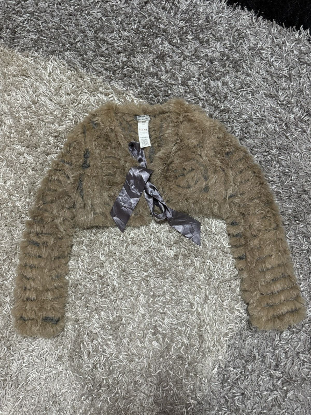 Alberta Ferretti PHILOSOPHY JACKET FUR CROPPER ITALY Size S / US 4 / IT 40 - 1 Thumbnail