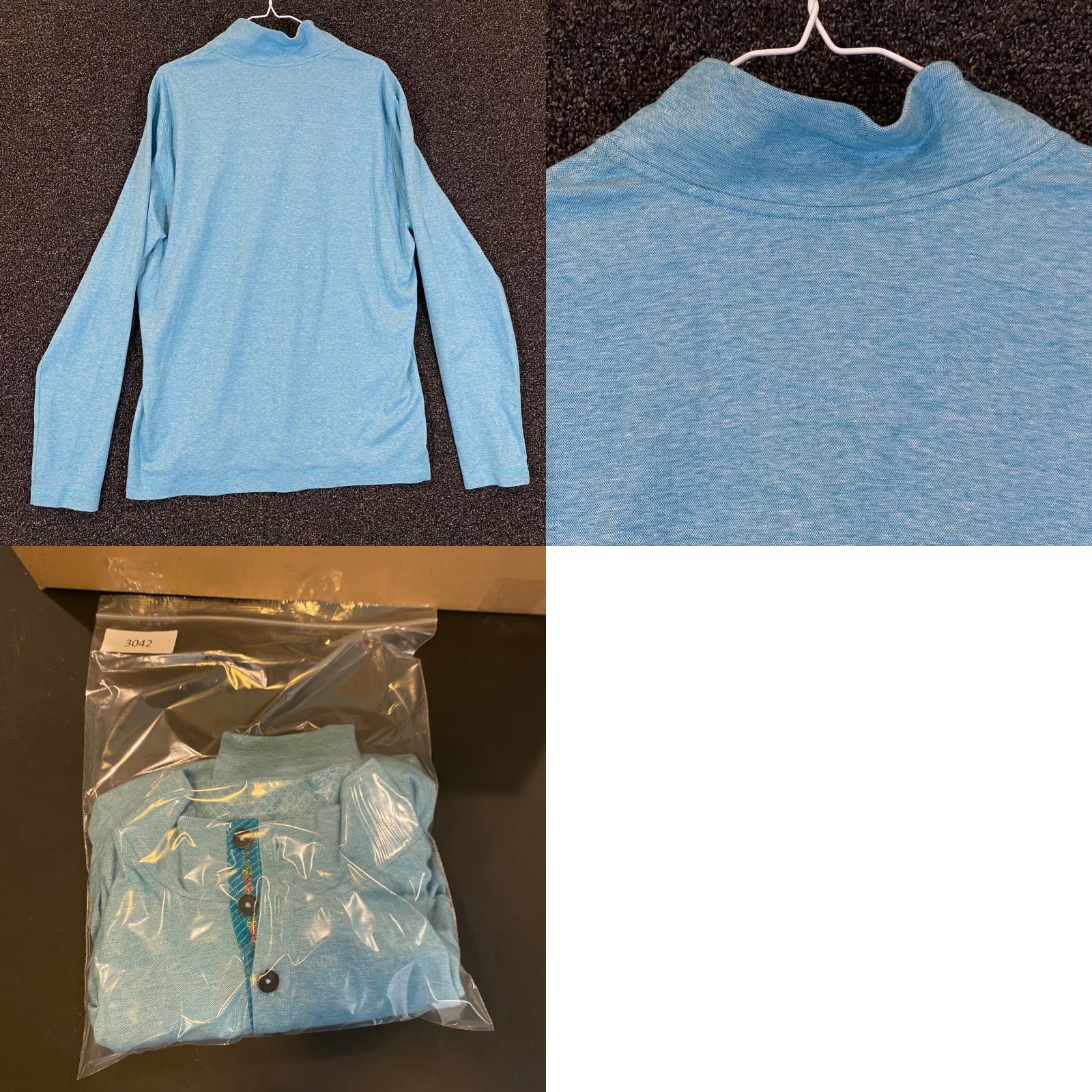 Robert Graham VINTAGE Robert Graham Men’s Sweater XL Blue Pullover Knit Button Long Sleeve Casual Fashion Size US XL / EU 56 / 4 - 8 Thumbnail