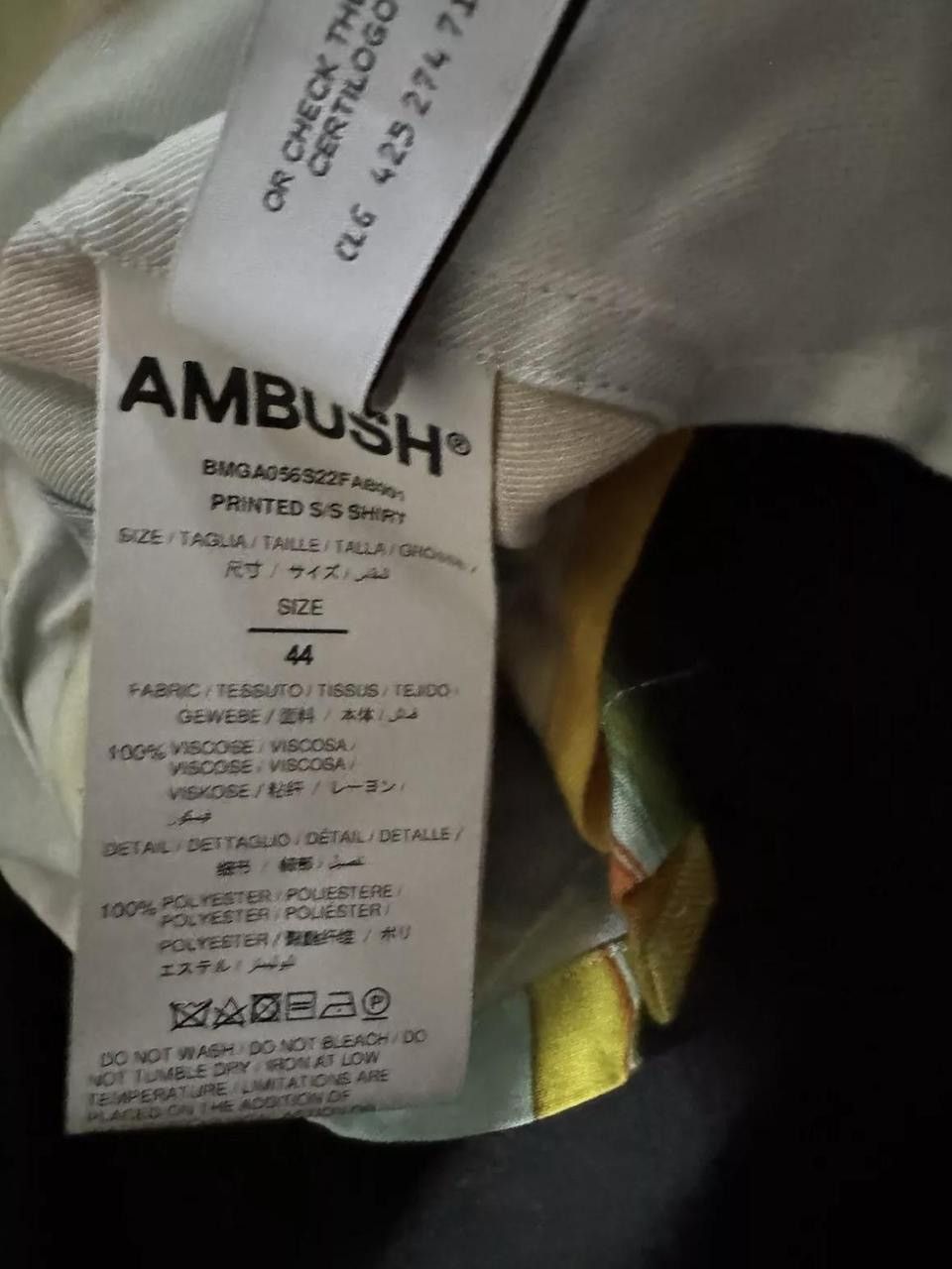 Ambush Design Ambush yellow viscose short sleeve Size US L / EU 52-54 / 3 - 5 Thumbnail