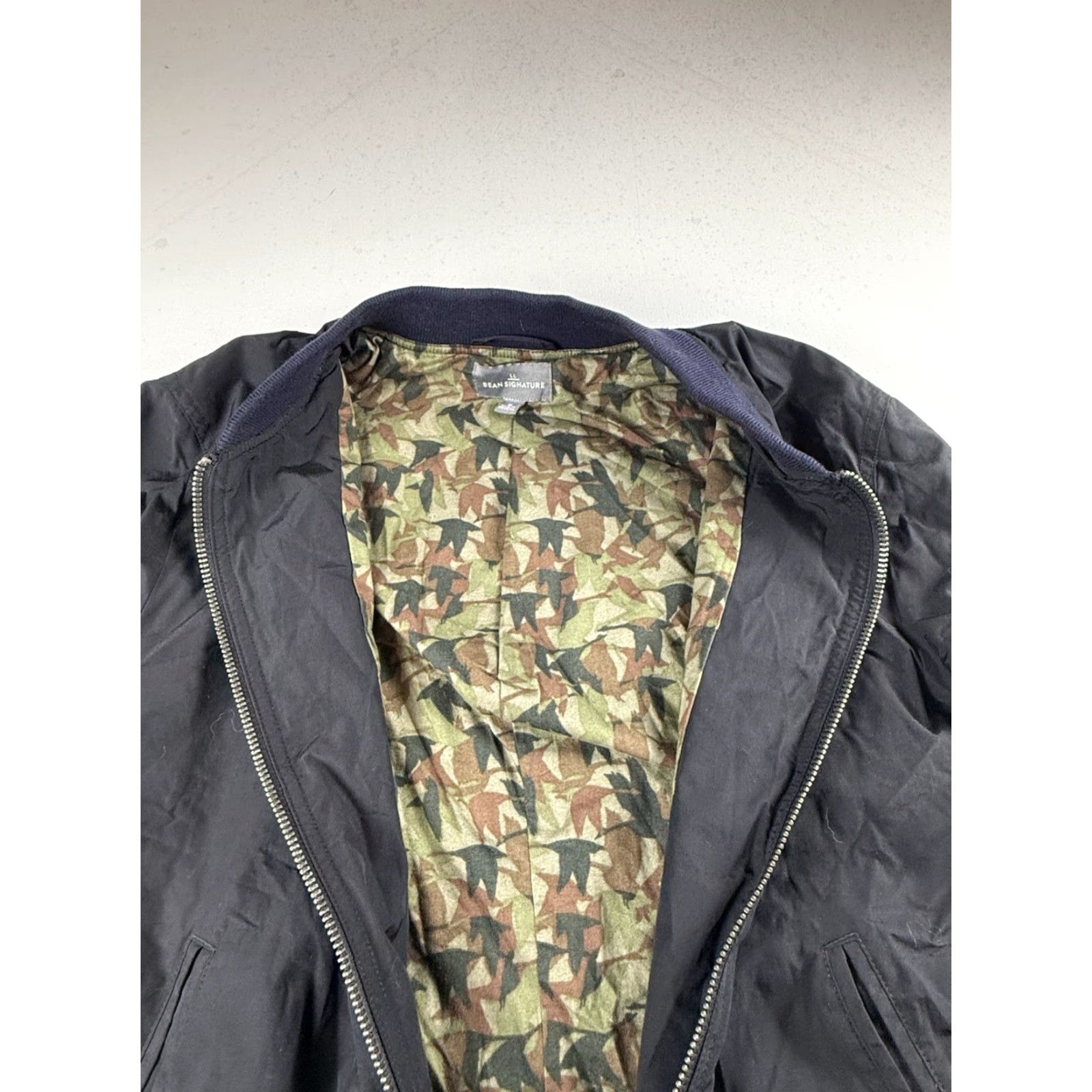 Vintage L.L. Bean Signature Bomber Jacket Black Size M Mens Regular Polyester Jacket Black M Size US M / EU 48-50 / 2 - 4 Thumbnail