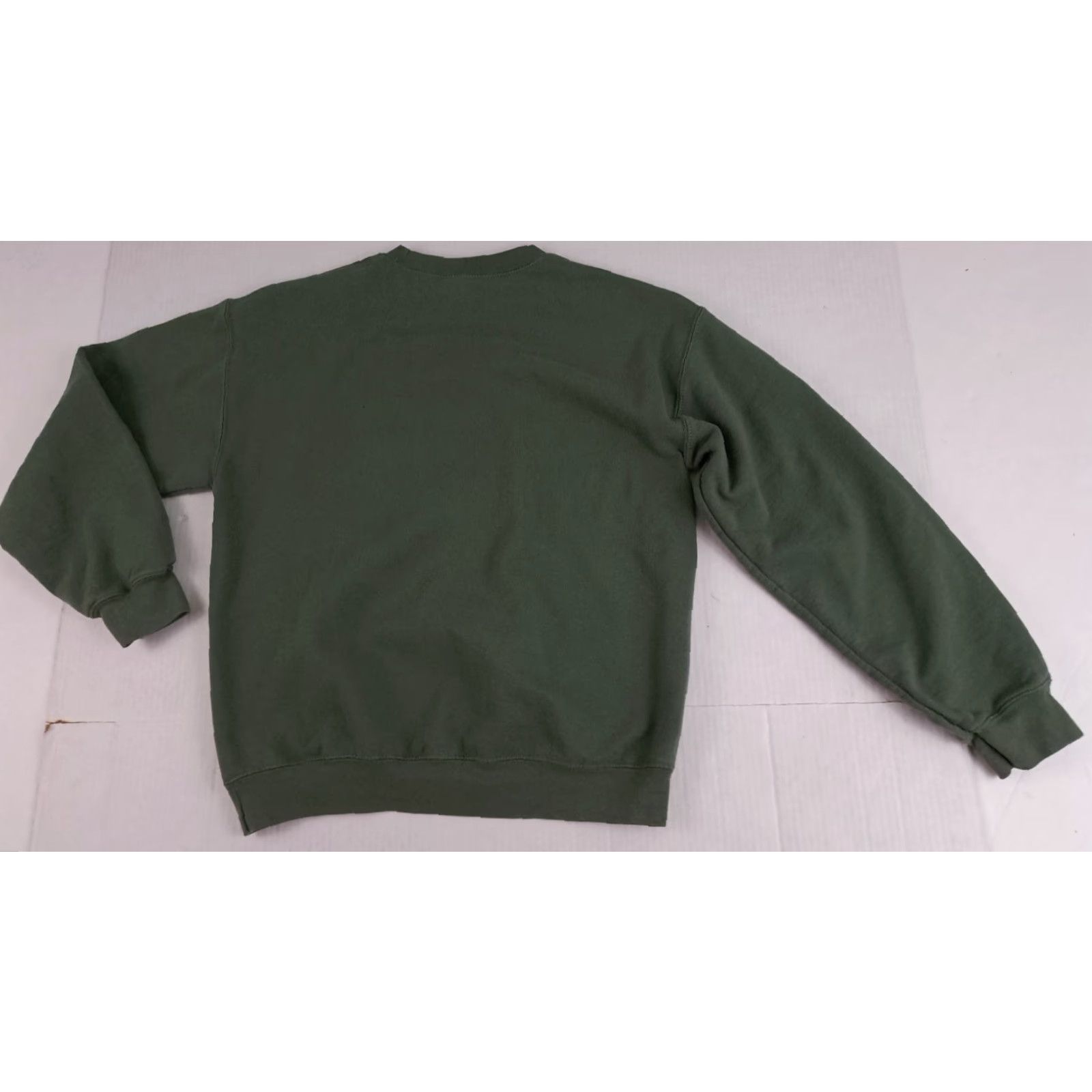 Gildan VINTAGE Gildan Sweatshirt Sheep Embroidered Green Women's Size M Long Sleeve Crew Neck Pullover All Seasons 90s Theme Size M / US 6-8 / IT 42-44 - 4 Thumbnail
