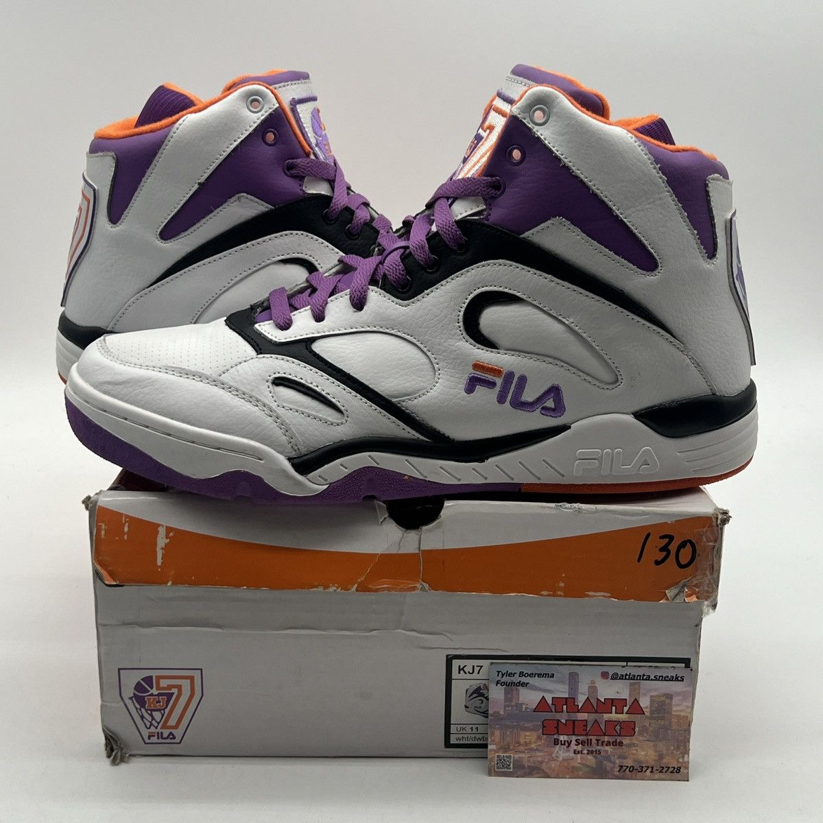 Fila Kj7 white dewberry Size US 12 / EU 45 - 1 Thumbnail