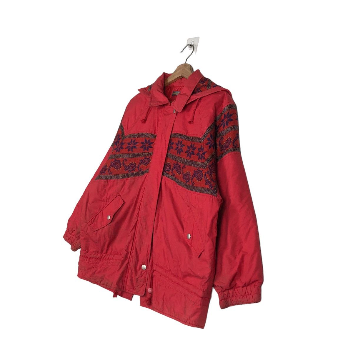 Japanese Brand 🔥Rich Red Chore Work Jacket Simple Life Navajo Issey Miyake Size US M / EU 48-50 / 2 - 2 Thumbnail