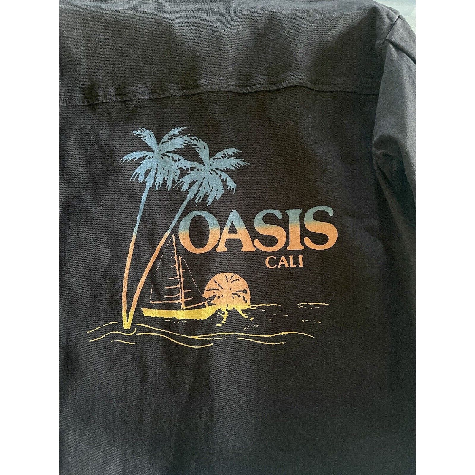 Other RG Kane Black Cotton Denim Shirt Jacket Oasis Cali Small Size S / US 4 / IT 40 - 8 Thumbnail