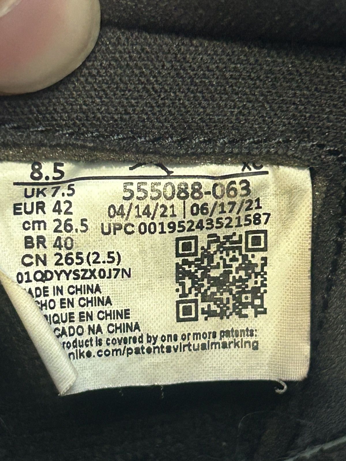 Jordan Brand Jordan 1 patent bred Size US 8.5 / EU 41-42 - 8 Thumbnail
