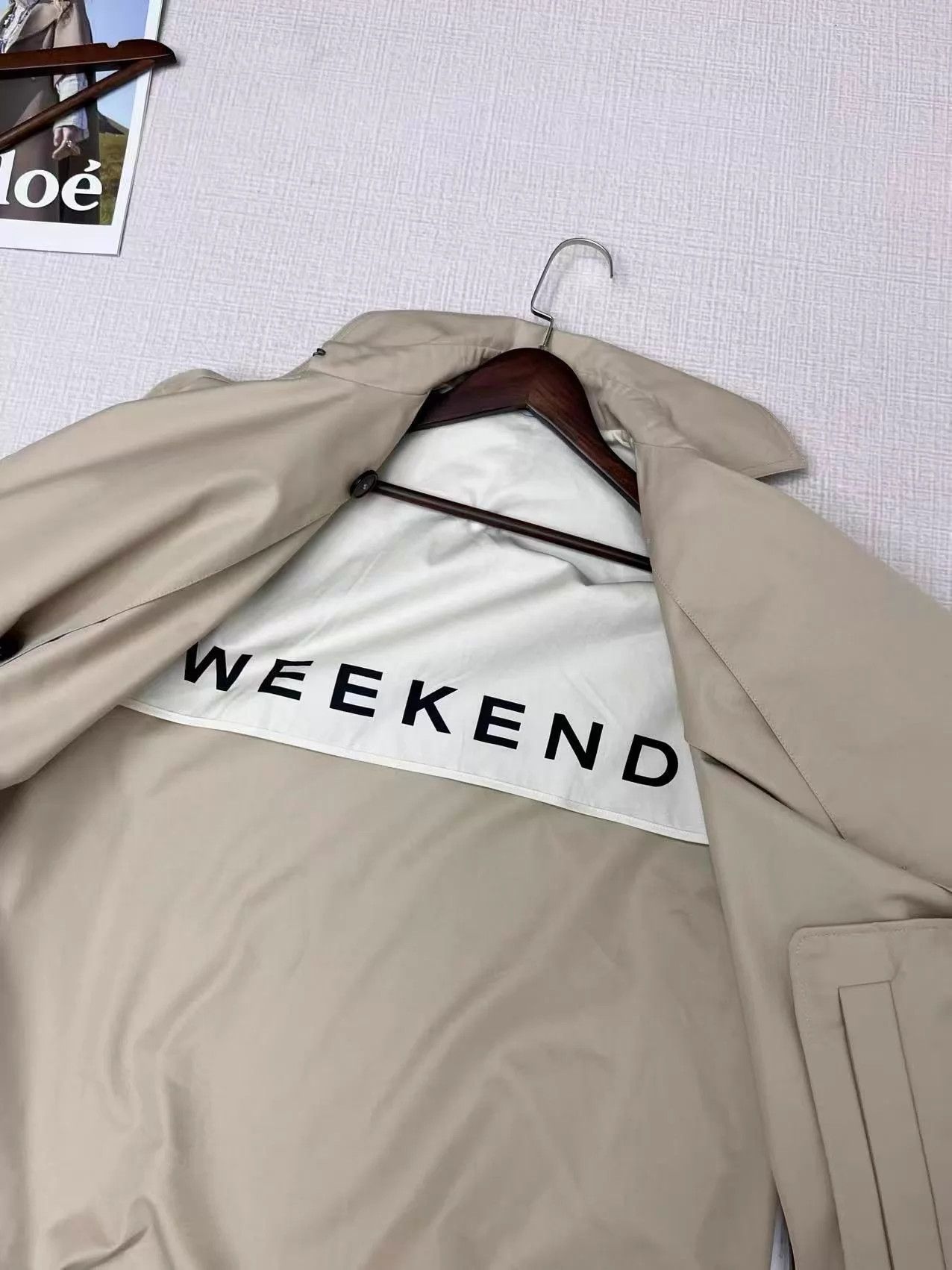 Max Mara MaxMara Weekend DB Trench Khaki Loose 150/76A Size XS / US 0-2 / IT 36-38 - 3 Thumbnail
