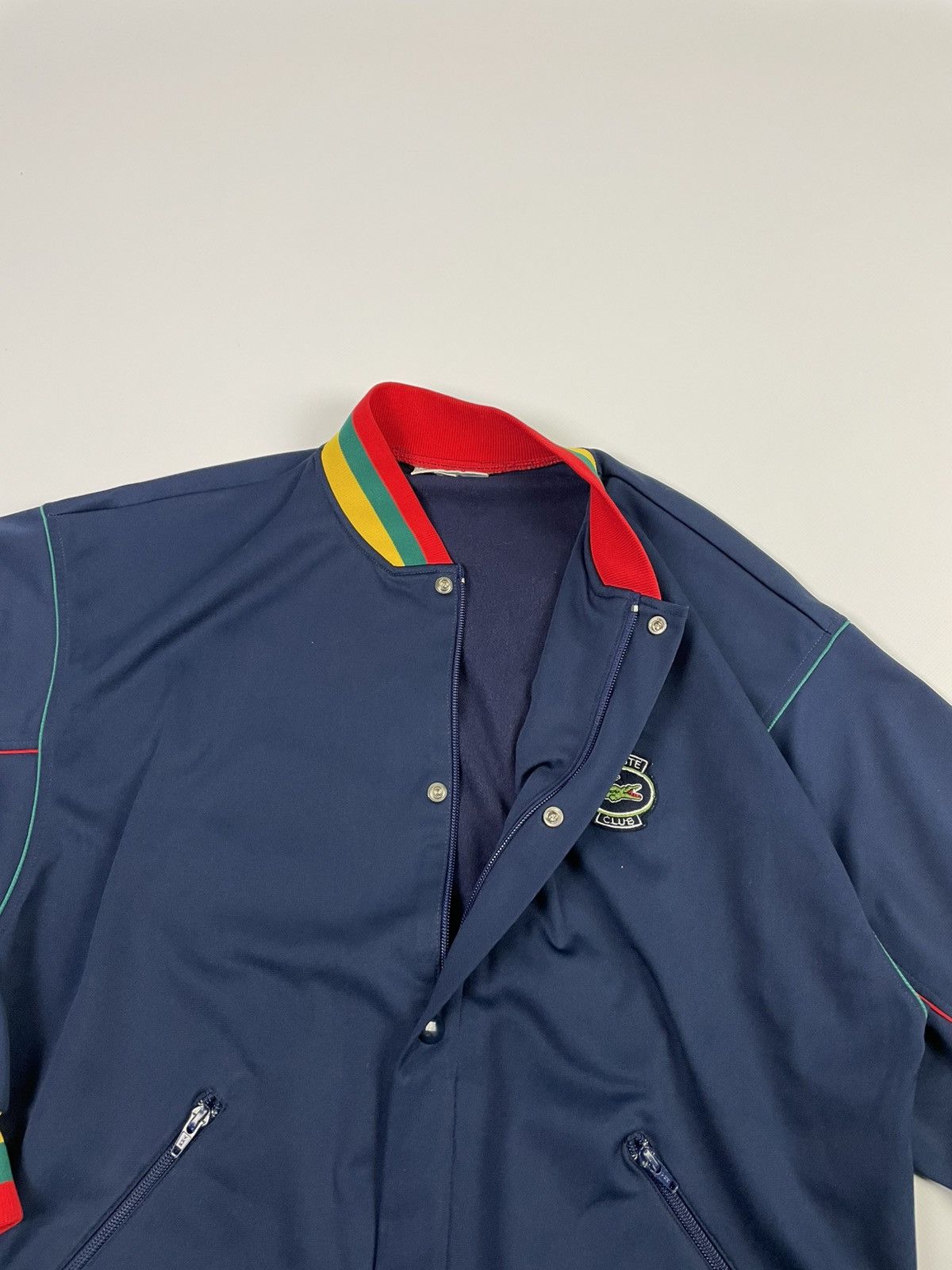 Lacoste Vintage Lacoste Varsity Jacket Size 4 / 180 – Retro Bomber Size US L / EU 52-54 / 3 - 5 Thumbnail