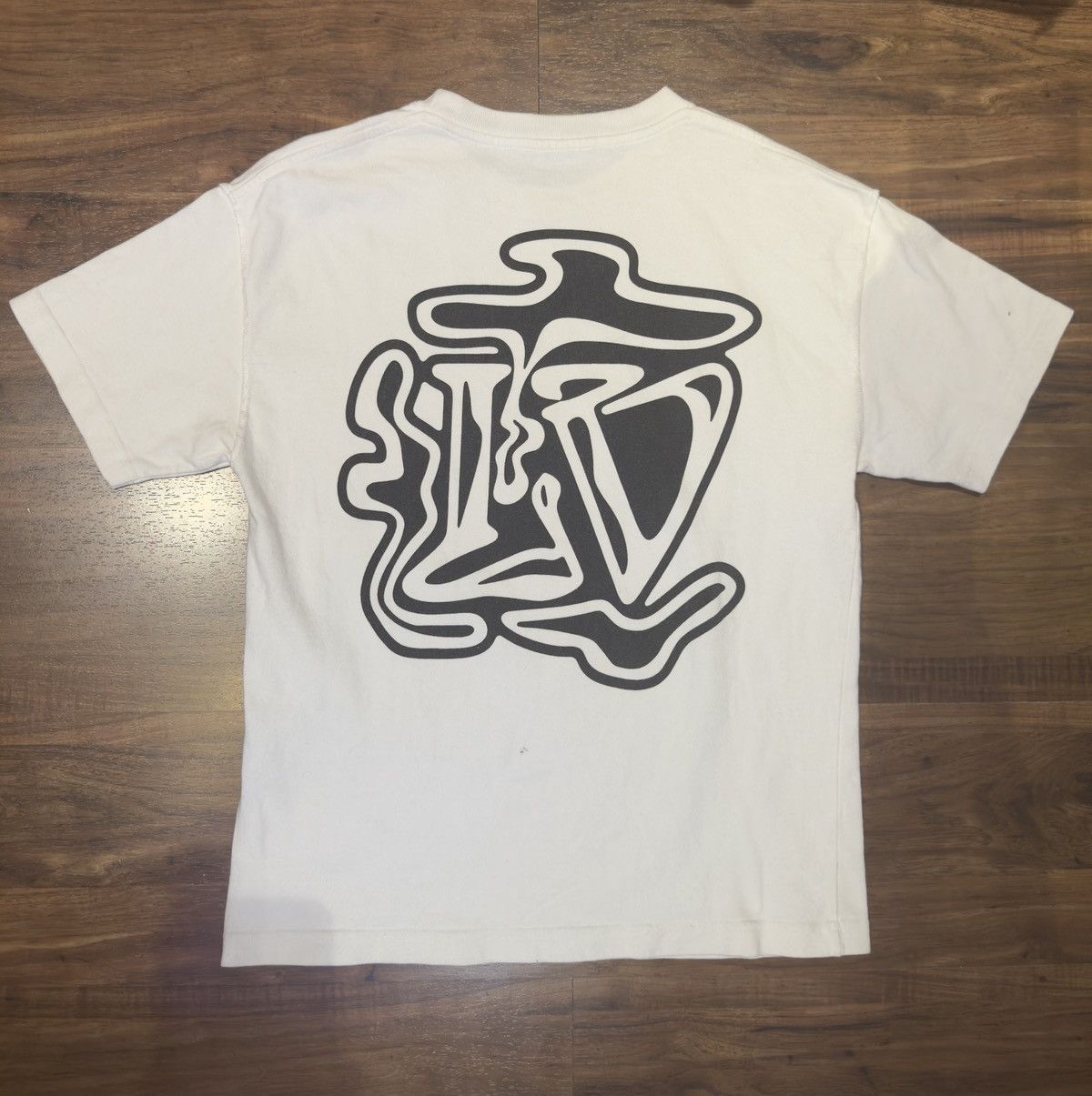 Louis Vuitton Louis Vuitton Off White Smoke Logo Print Cotton Tshirt Size US XS / EU 42 / 0 - 6 Thumbnail