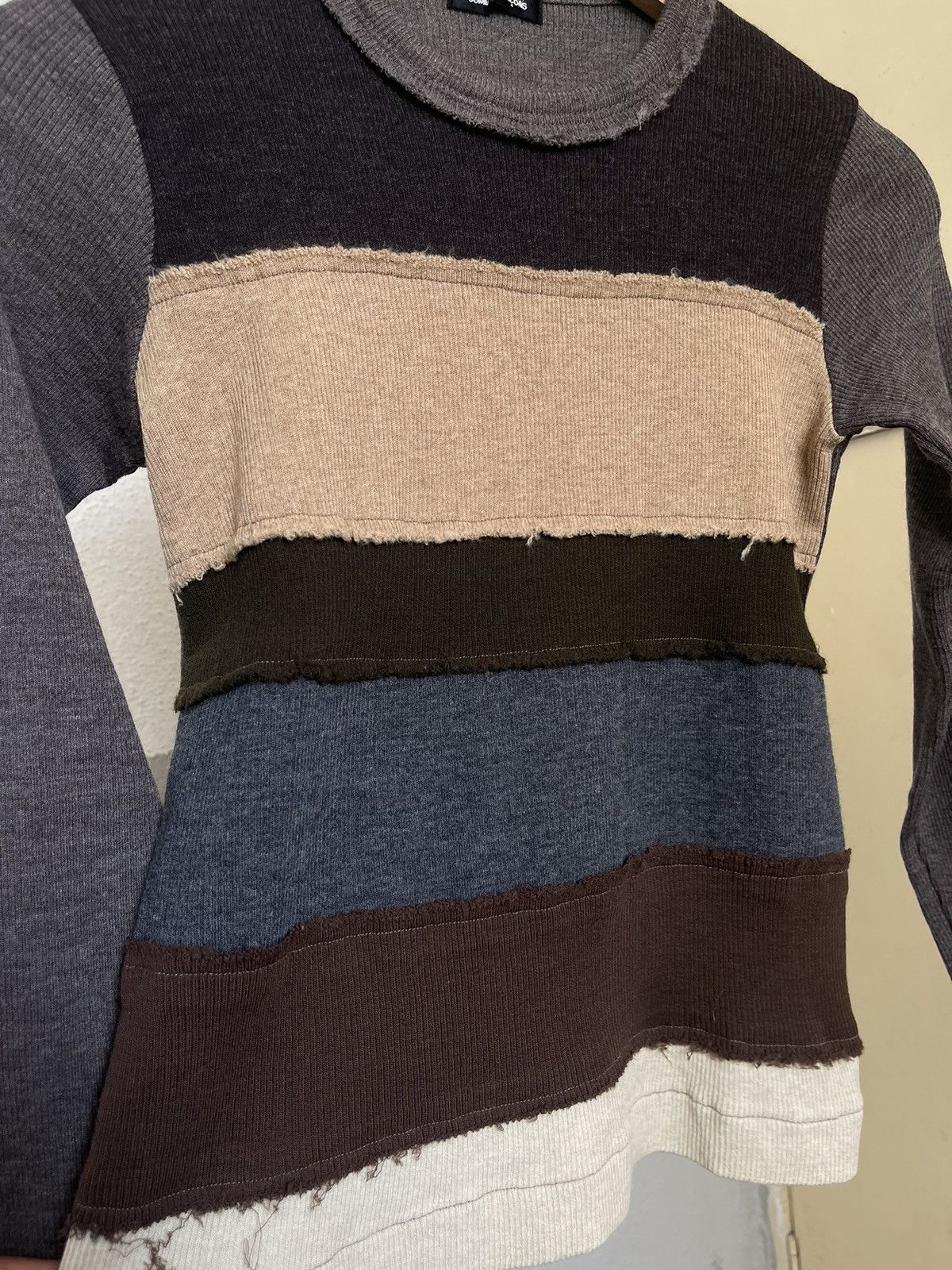 Tricot Comme des Garcons Tricot Comme Des Garcons Stripe Patchwork AD2000 Size XS / US 0-2 / IT 36-38 - 3 Thumbnail