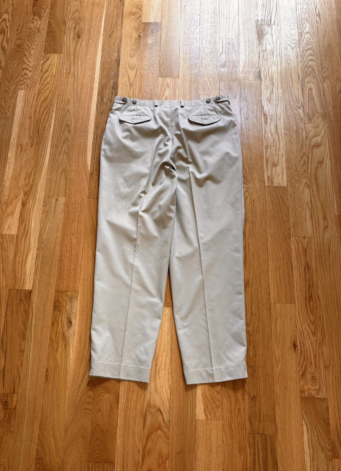 Lacoste Chemise Lacoste Vintage 80s 90s Ivory Tan Chinos Golf 36x31 Size US 36 / EU 52 - 3 Thumbnail