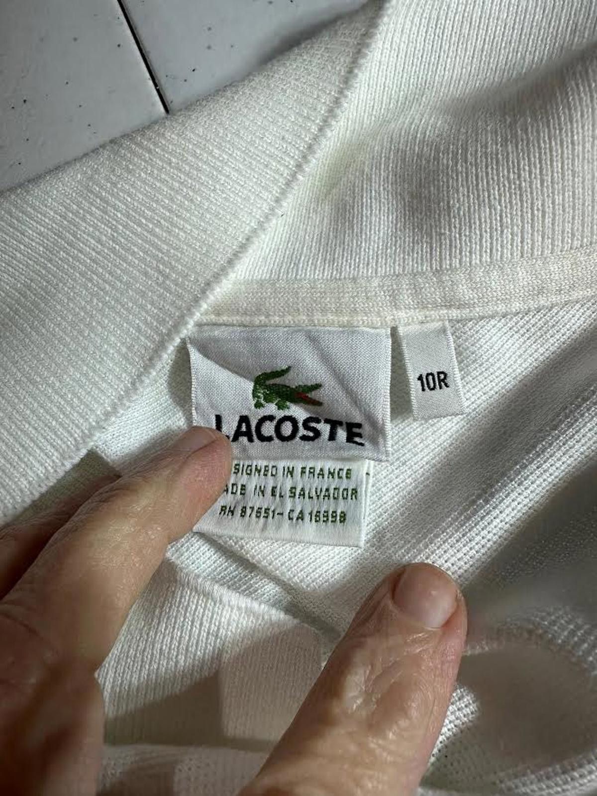 Izod Lacoste Long Sleeve Piqué Polo Ivory Size 10R XXL Size US XXL / EU 58 / 5 - 2 Thumbnail