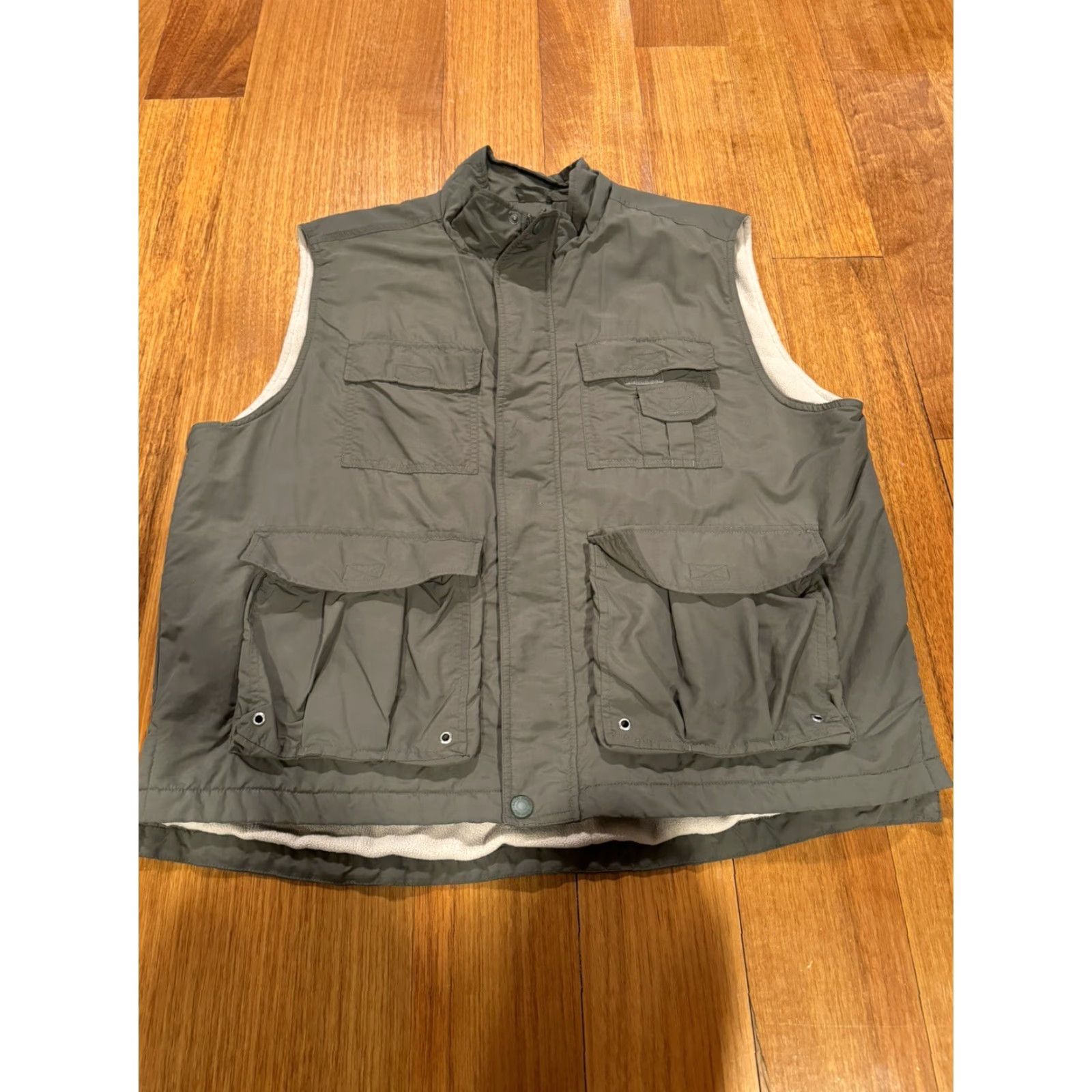 Eddie Bauer Eddie Bauer Mens Khaki Fishermans Vest Green 2XL Size US XXL / EU 58 / 5 - 3 Thumbnail