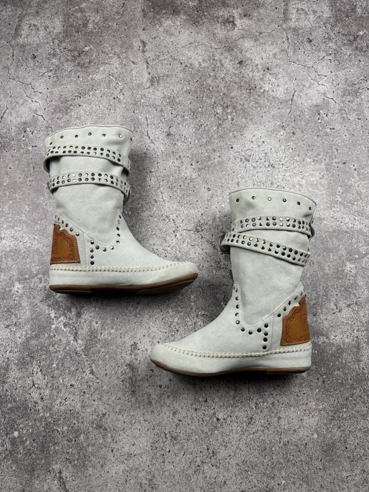 Japanese Brand To be Fashion Y2K Suede Japanesse Glamour Vintage Boots Rare Size US 6 / IT 36 - 4 Thumbnail