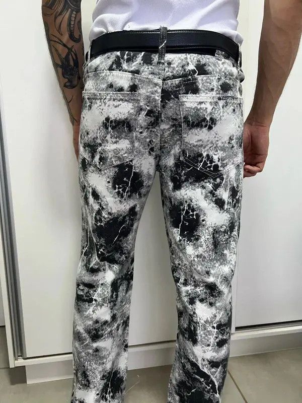 Vintage Asakura x Iriki Tie Die Black White Pant Size US 32 / EU 48 - 8 Thumbnail