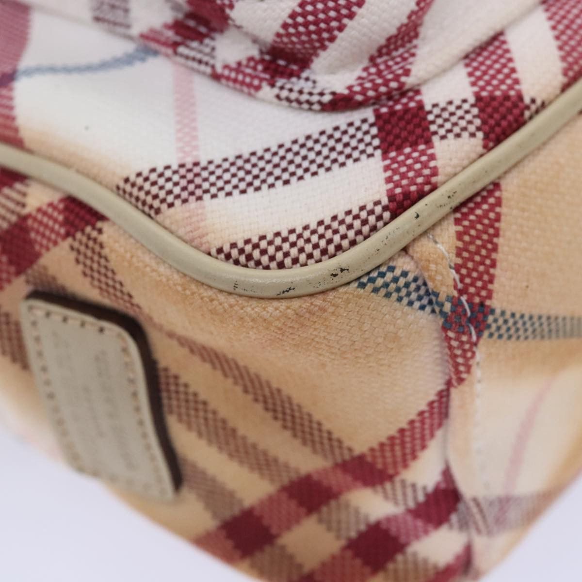 Burberry Burberry Nova Check Blue Label Shoulder Bag Canvas White Red Size ONE SIZE - 15 Thumbnail