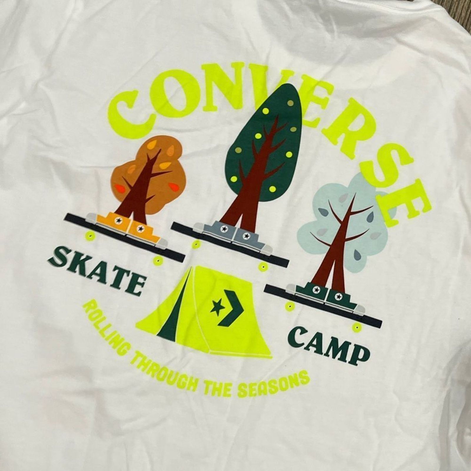Converse NWOT Converse All Star T-Shirt Short Sleeve Crewneck White M Size US M / EU 48-50 / 2 - 5 Thumbnail