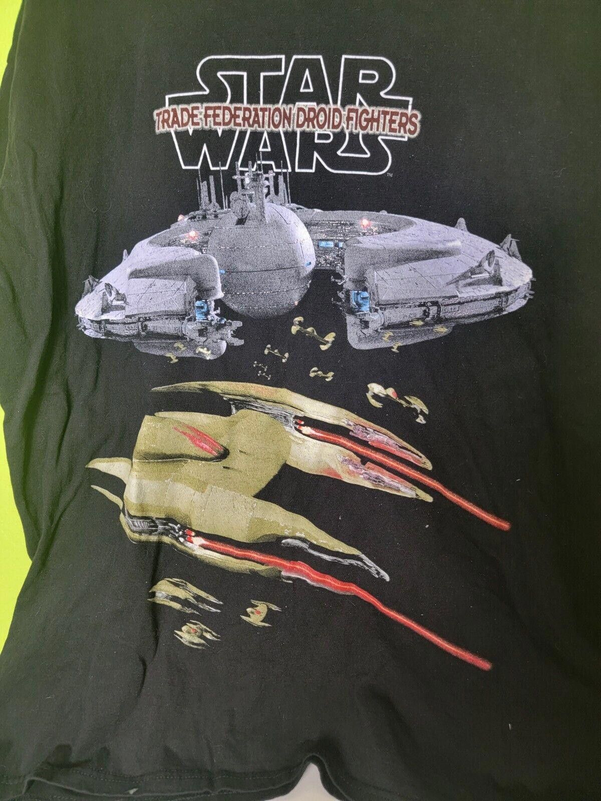 Star Wars VTG Star Wars Trade Federation Droid Fighters 90's Graphic Size US XL / EU 56 / 4 - 5 Thumbnail