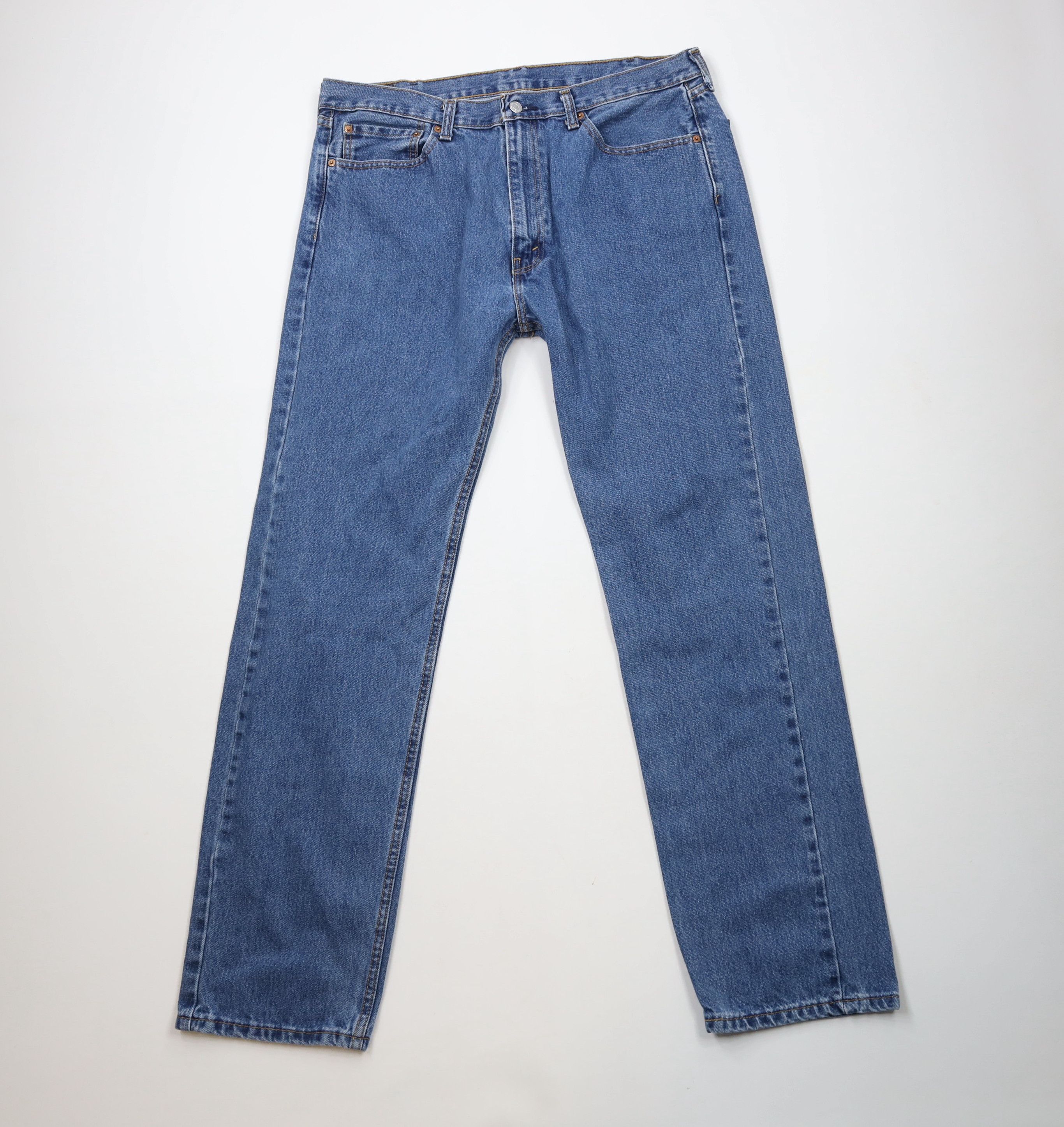 Levi's × Vintage Vintage Y2K Levis 505 Fit Straight Leg Denim Jeans Blue Size US 38 / EU 54 - 1 Thumbnail