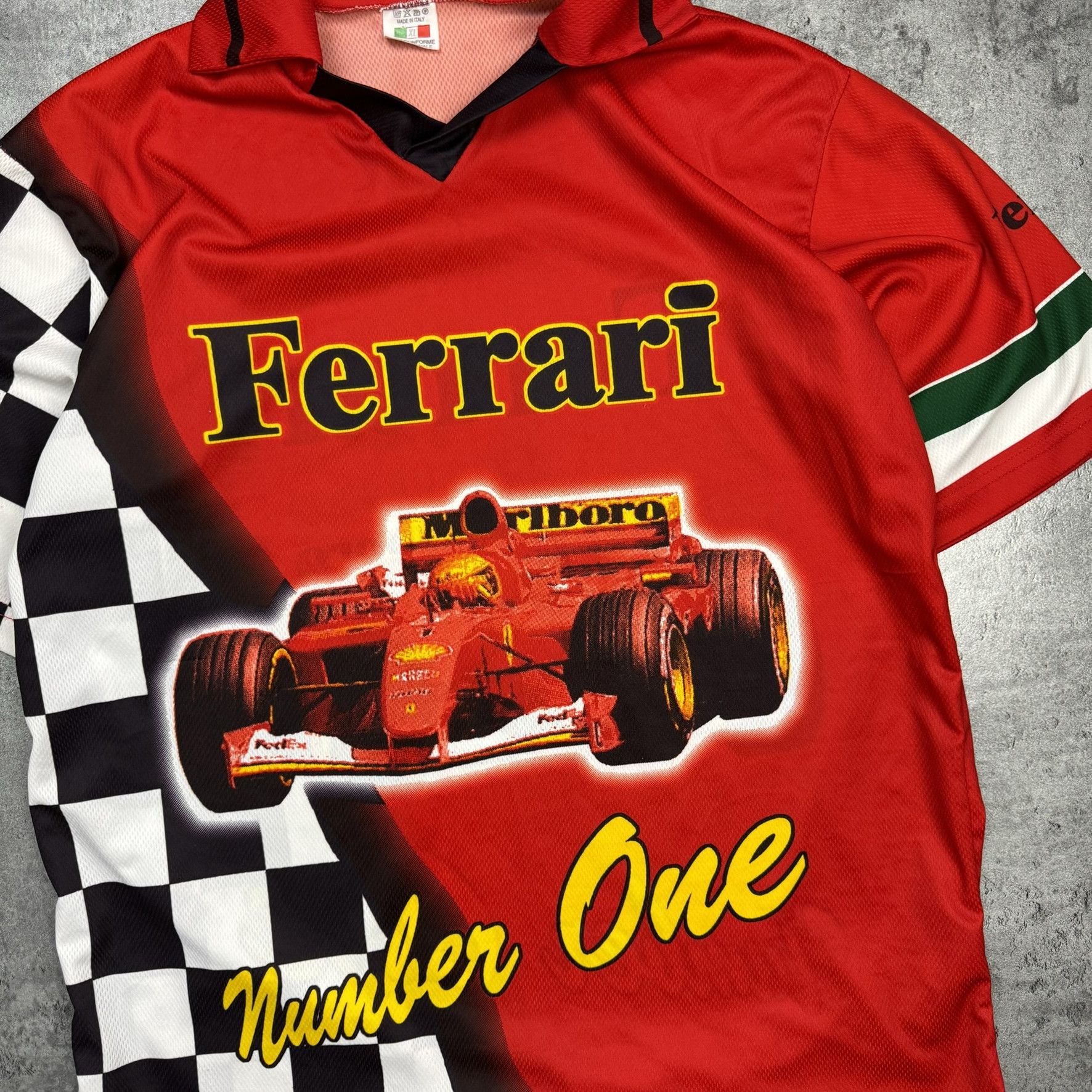 Ferrari × Formula 1 × Vintage Vintage Ferrari Formula 1 Jersey Tee Size US XL / EU 56 / 4 - 2 Thumbnail