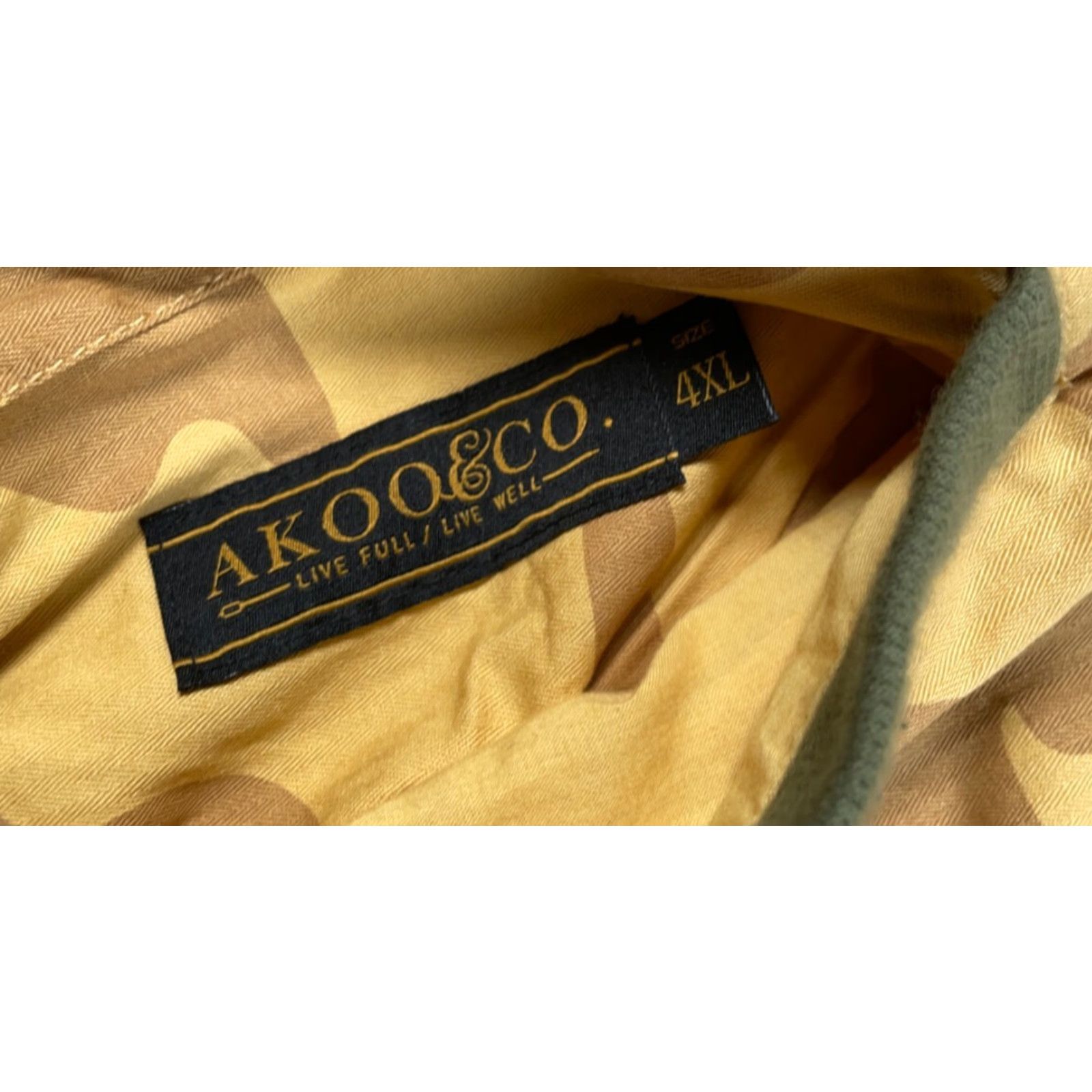 Olive AKOO Reversible Bomber Jacket Adult 4XL Camouflage Olive Green Embroidered Size US XXL / EU 58 / 5 - 5 Thumbnail