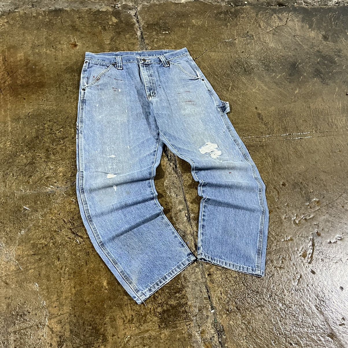 Carhartt × Vintage × Wrangler Carhartt Style Y2K Wrangler Carpenter Jeans Baggy Skater Size US 34 / EU 50 - 3 Thumbnail