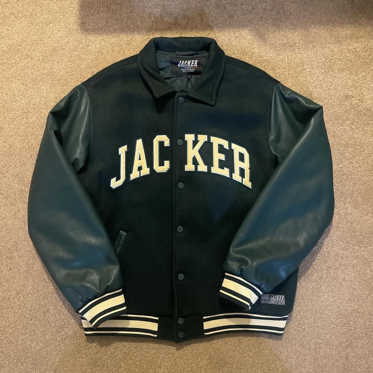 Other JACKER FR "Stingy Rats Social Club" Varsity Leather Jacket Size US L / EU 52-54 / 3 - 2 Thumbnail