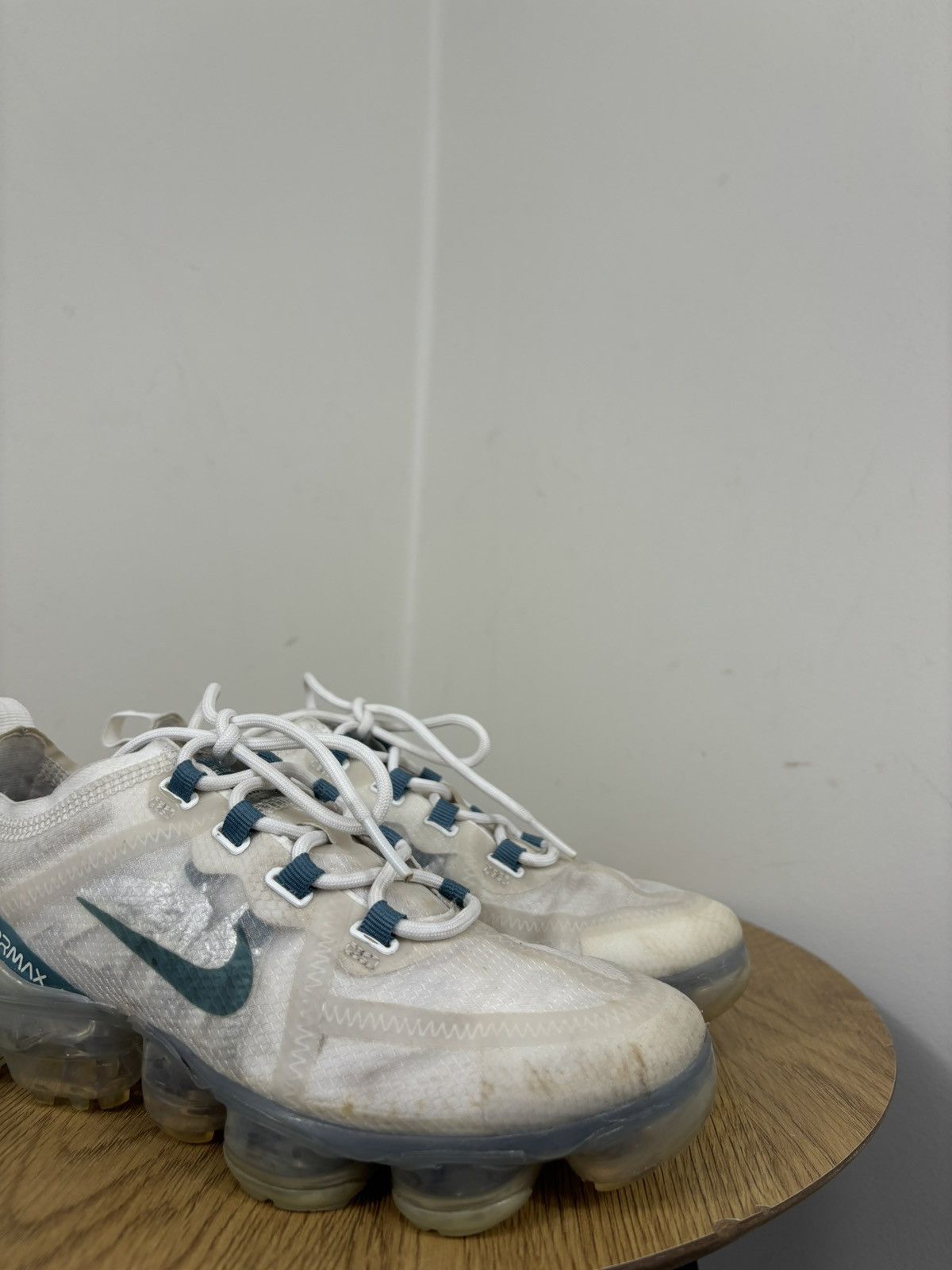 Nike Nike Air VaporMax Women’s 2019 White Mineral Teal Sneakers Size US 5.5 / IT 35.5 - 5 Thumbnail