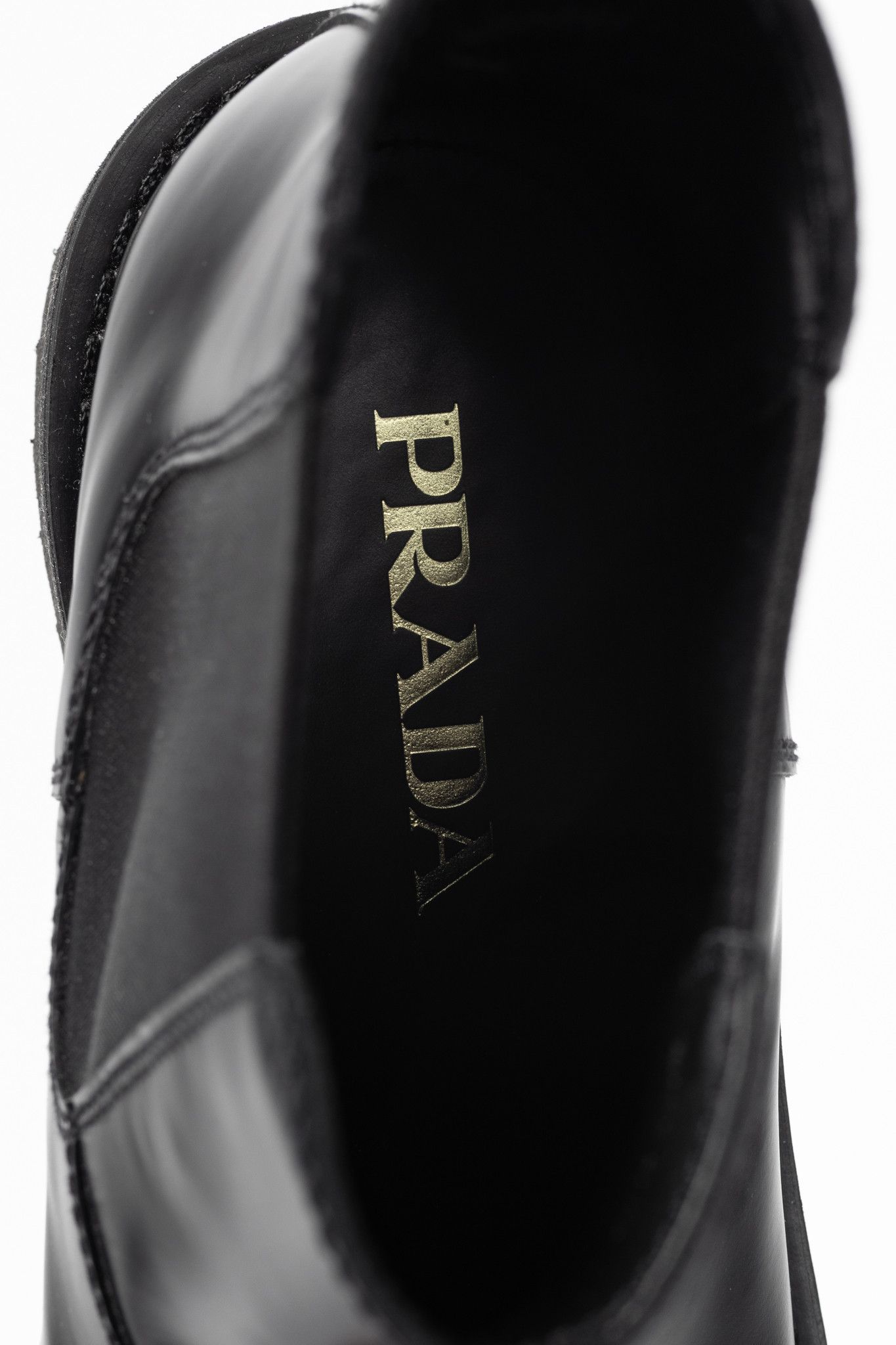 Prada Prada Black Leather Chelsea Ankle Boots Size US 9 / EU 42 - 10 Thumbnail