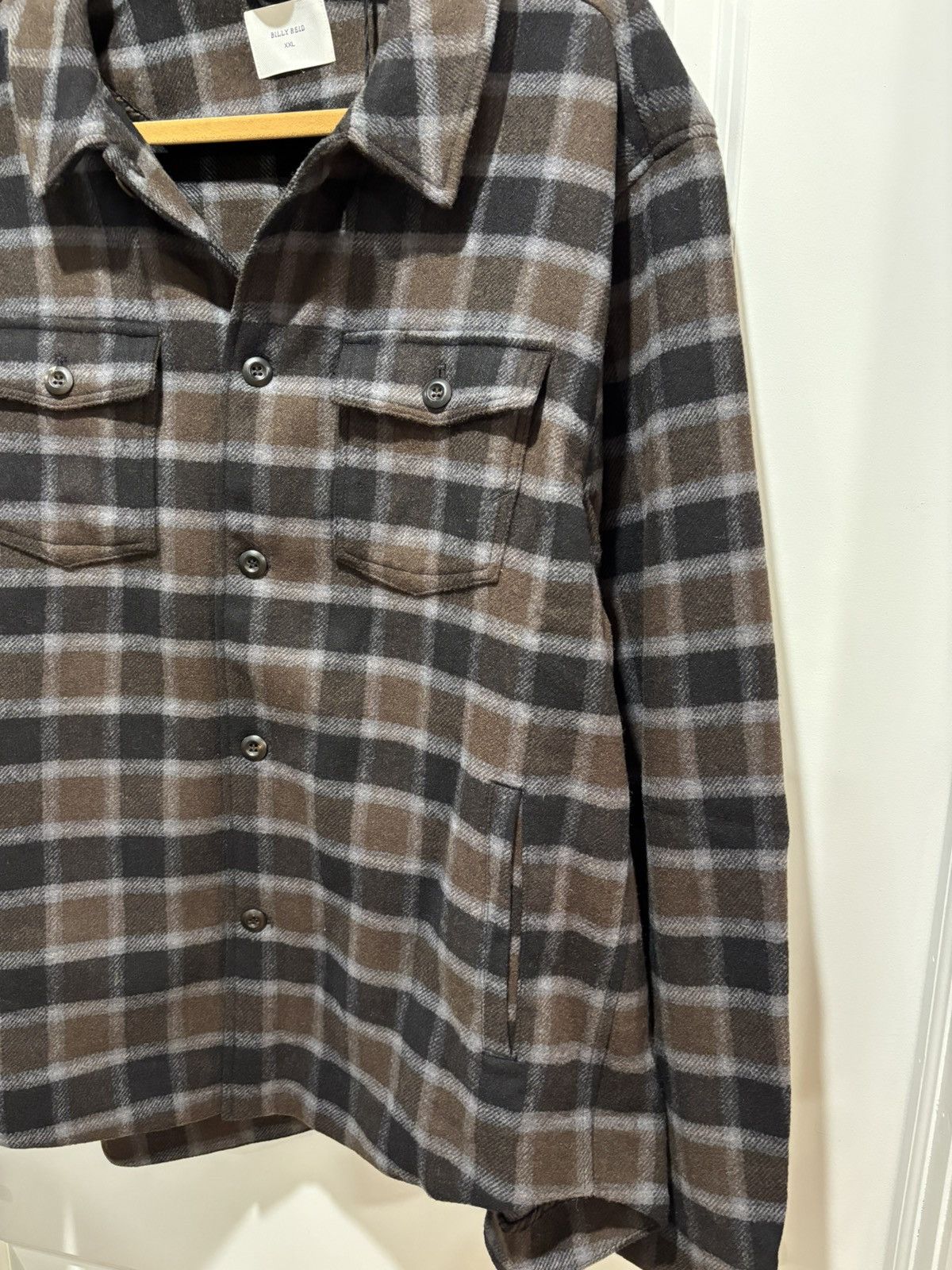 Billy Reid NWT Billy Reid Shirt Jacket Men's Wool XXL 2XL Olive Plaid Size US XXL / EU 58 / 5 - 7 Thumbnail