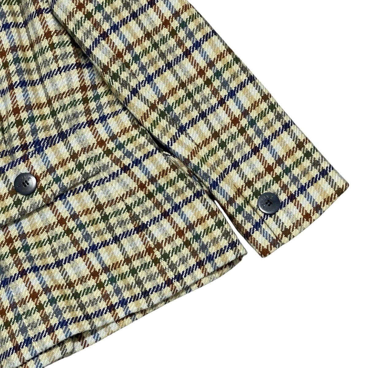 Celine ‼️RARE‼️ Vtg 70s Celine Paris Burgeois Chic Wool Plaid Blazer Size M / US 6-8 / IT 42-44 - 14 Thumbnail