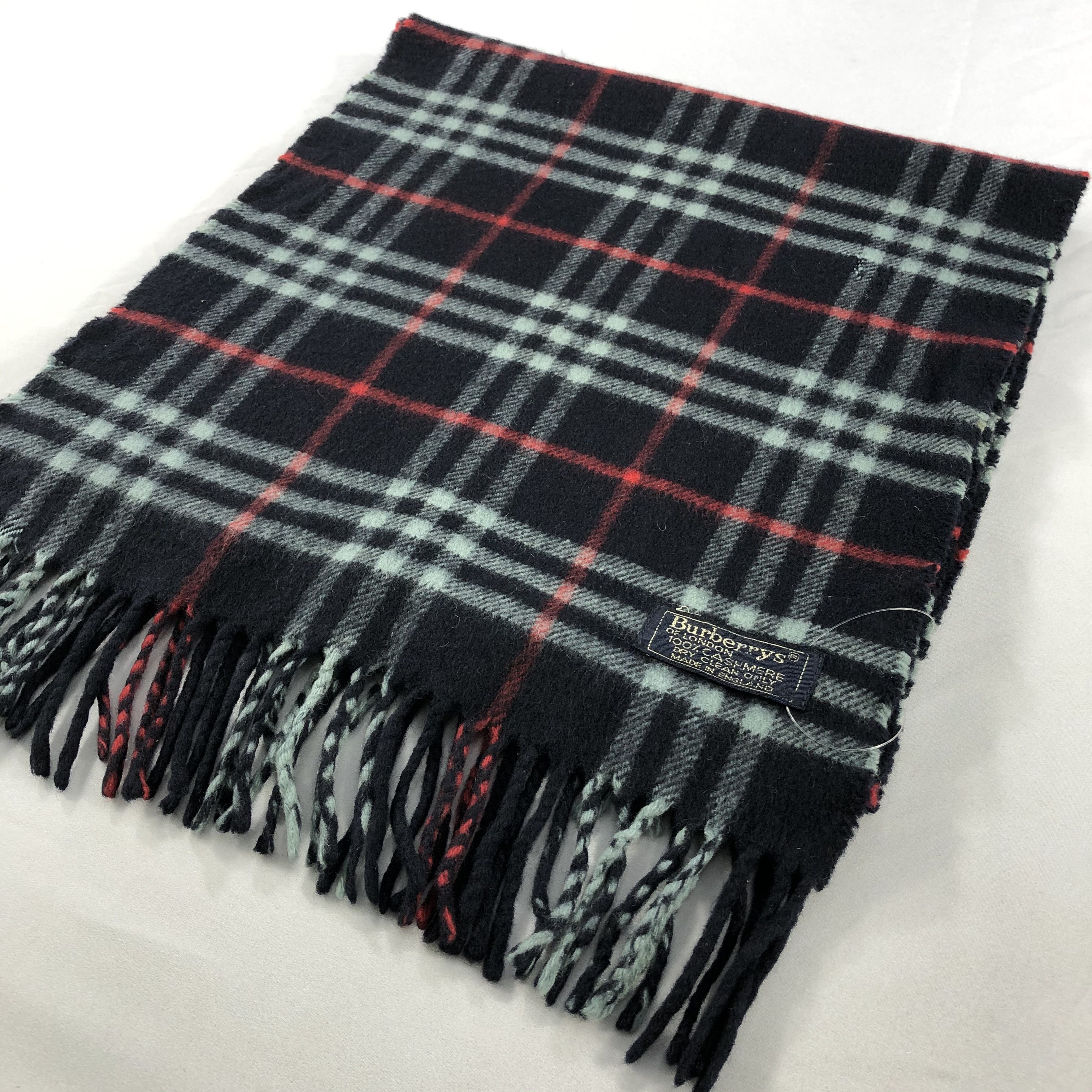 Burberry × Vintage Vintage Burberry Scarf - WW3315 Size ONE SIZE - 3 Thumbnail