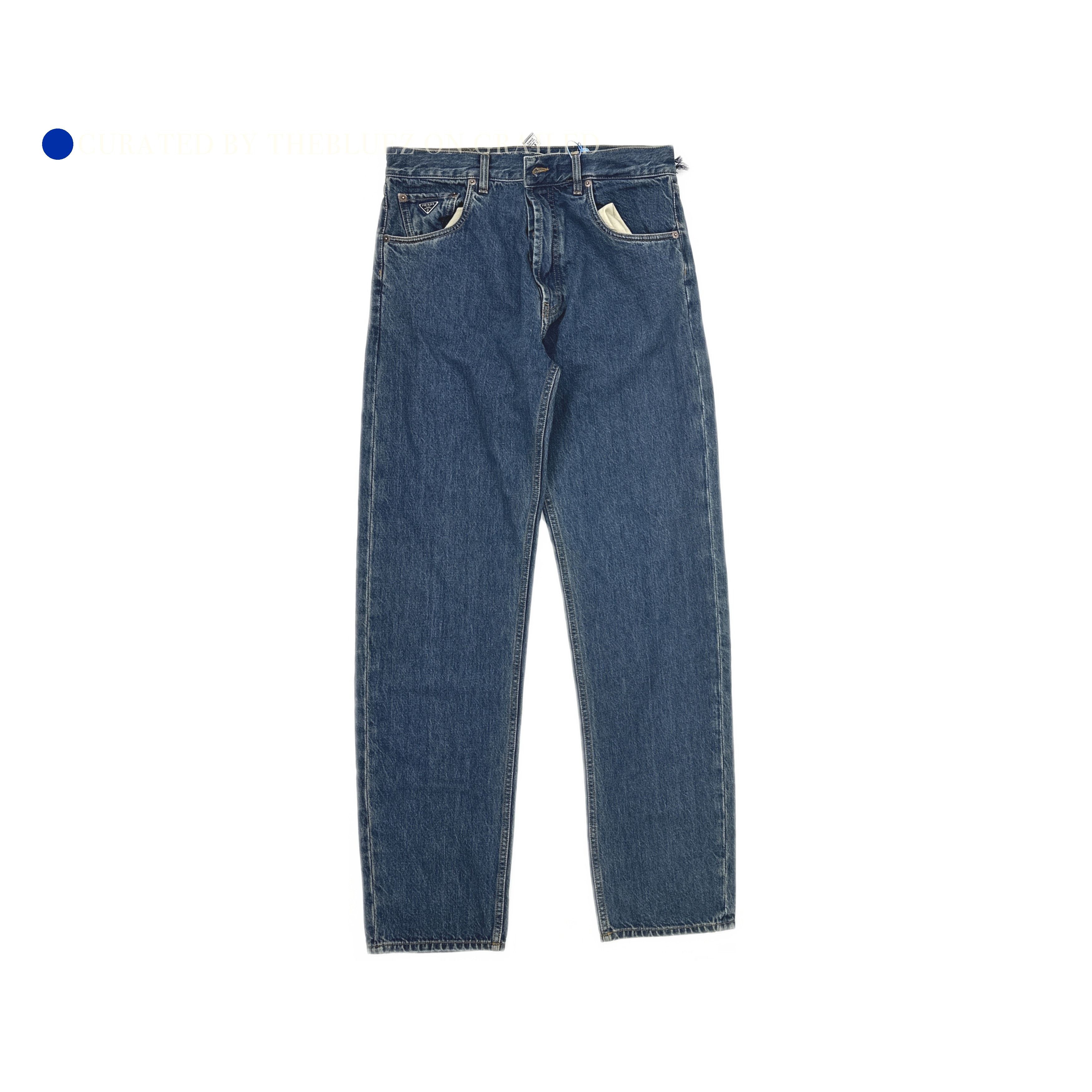 Prada Classic Blue Denim Jeans Size US 32 / EU 48 - 1 Thumbnail