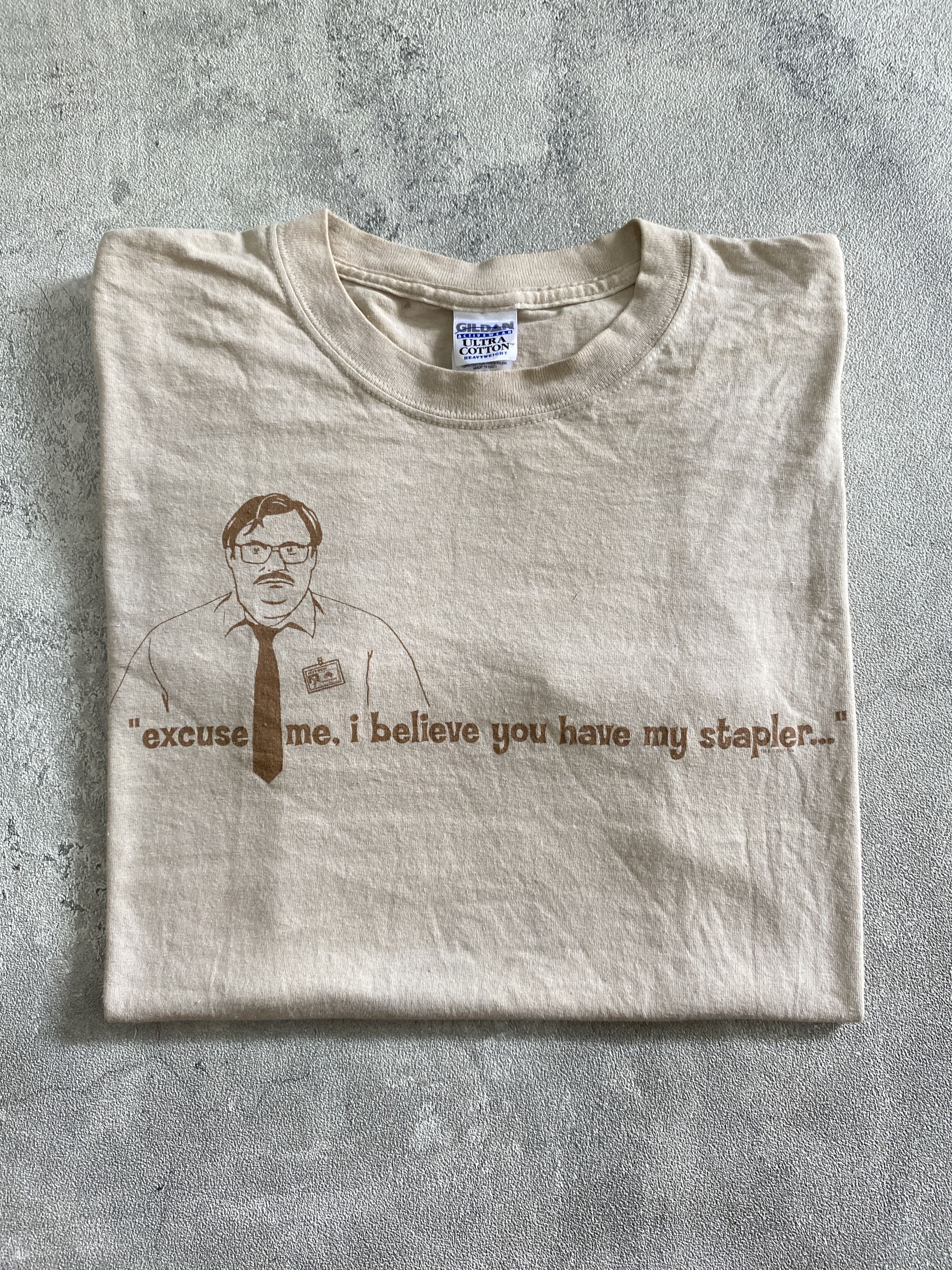 Gildan Vintage 2004 Office Space "Stapler Guy" Movie Shirt Fox TV Size US L / EU 52-54 / 3 - 2 Thumbnail