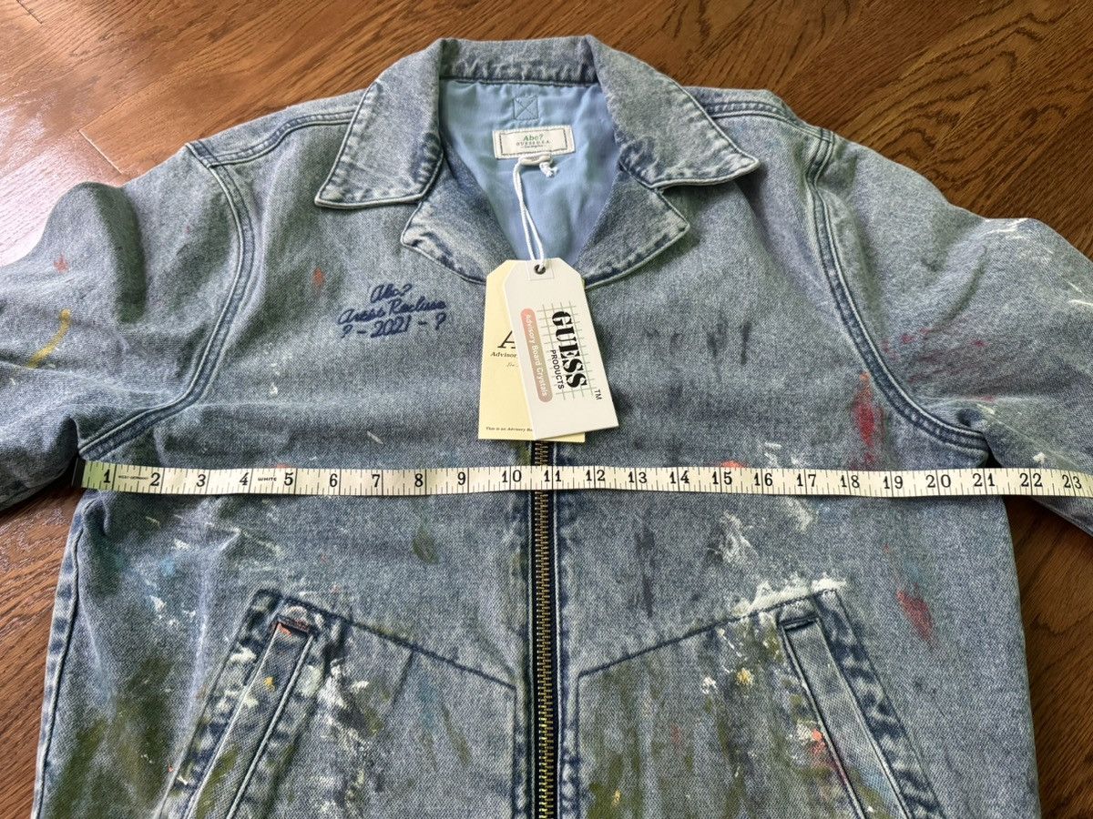 Advisory Board Crystals × Guess ABC Painted Blue Denim Jacket ABCd. Artist Recluse Jean Size US S / EU 44-46 / 1 - 14 Thumbnail