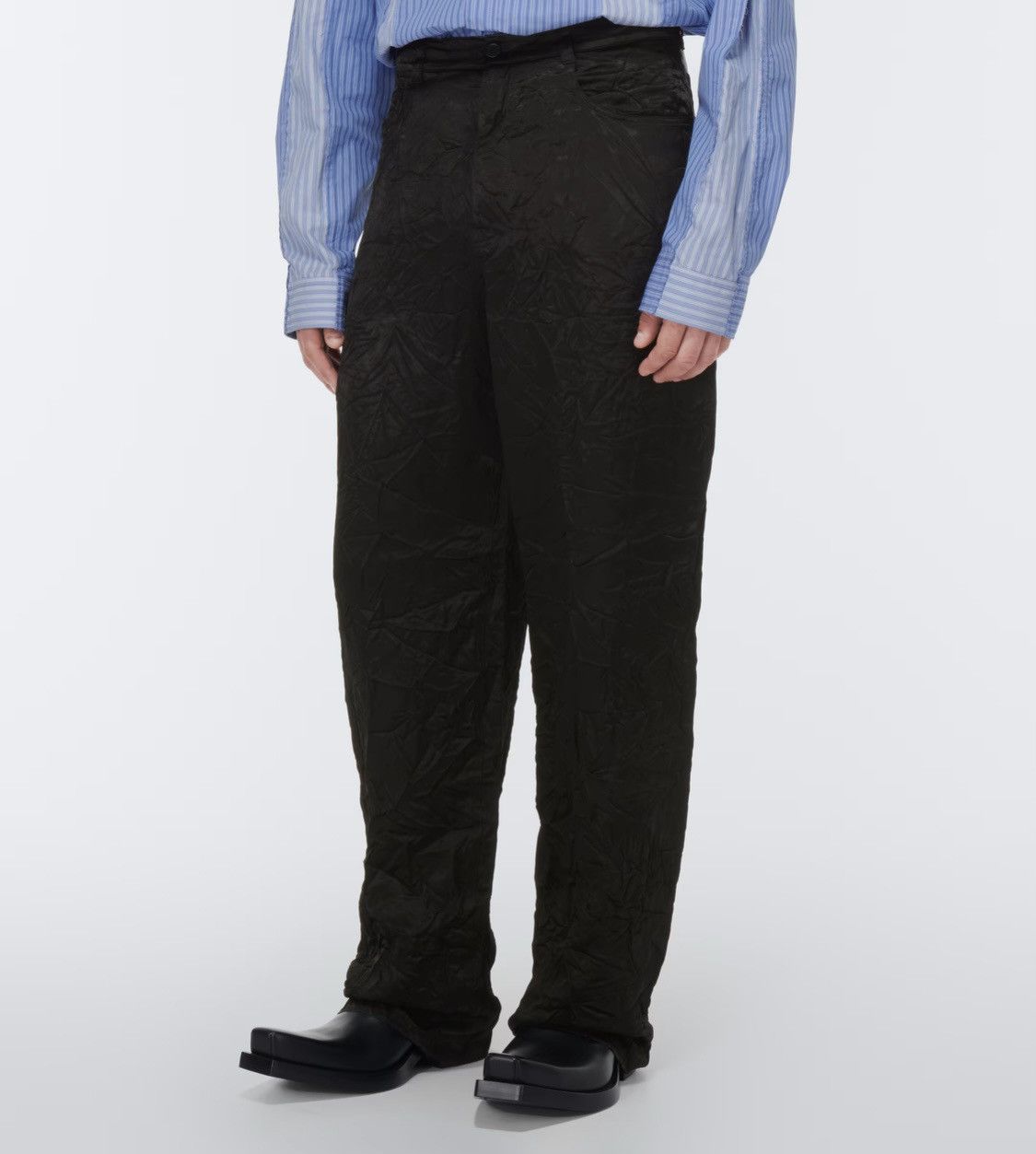 Balenciaga Balenciaga Crinkled Satin Trousers Size US 30 / EU 46 - 6 Thumbnail