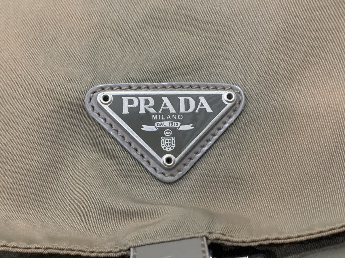 Prada Authentic vintage Prada brown nylon backpack double pocket Size ONE SIZE - 12 Thumbnail
