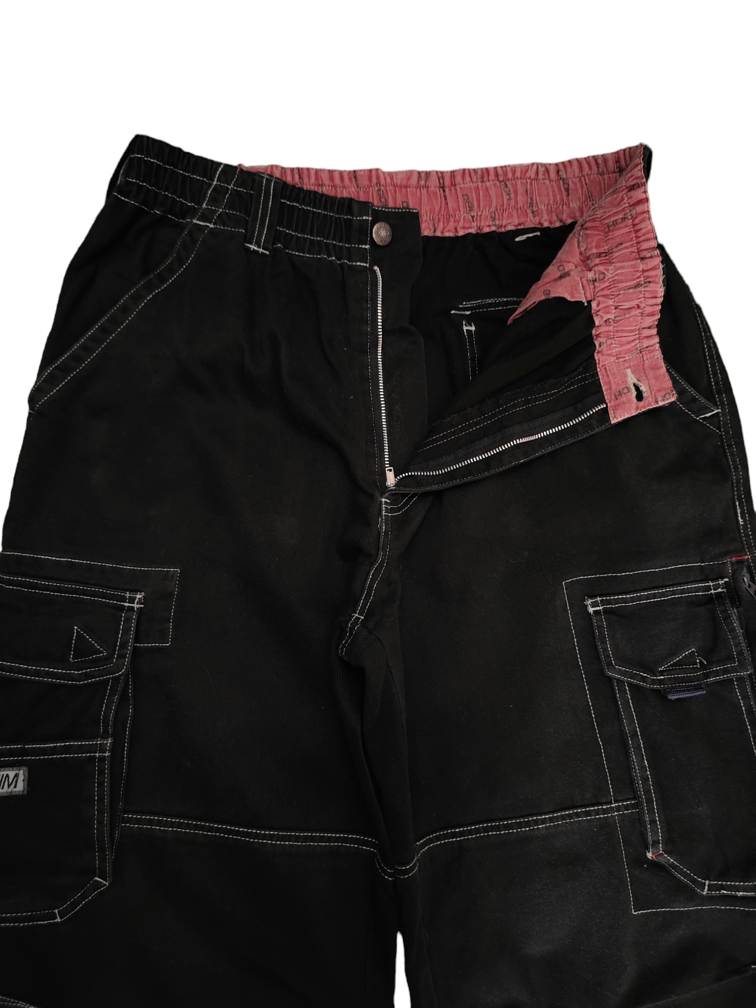 Hobo Baggy Jeans Hobo Multi Pocket Cargo Denim Wide Leg Jnco Size US 33 - 9 Thumbnail