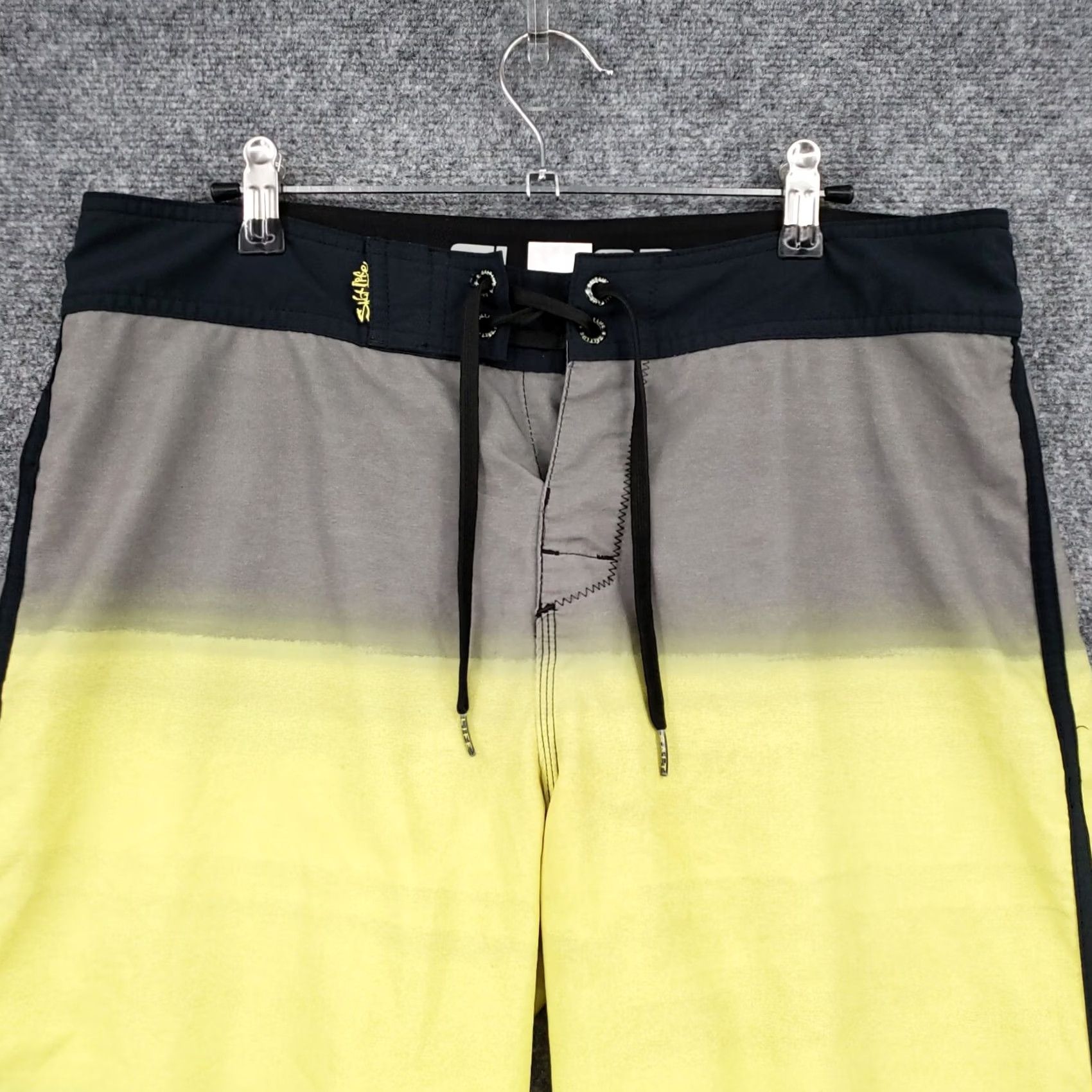 Vintage Salt Life Yellow Trunks Shorts Men 32 SLX-QD Vapor Stretch Boardshorts Swim Surf Size US 32 / EU 48 - 3 Thumbnail
