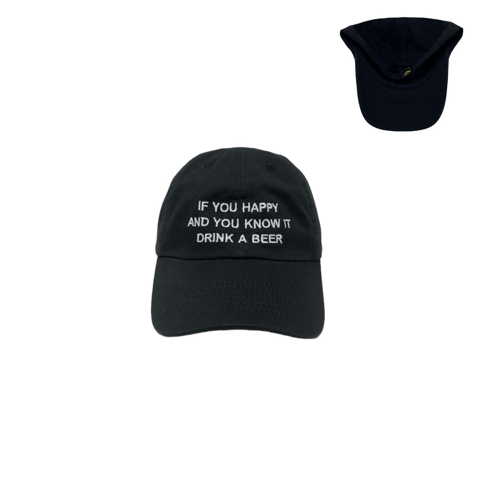 Other If You're Happy and You Know It Drink A Beer Dad Hat Size ONE SIZE - 1 Thumbnail