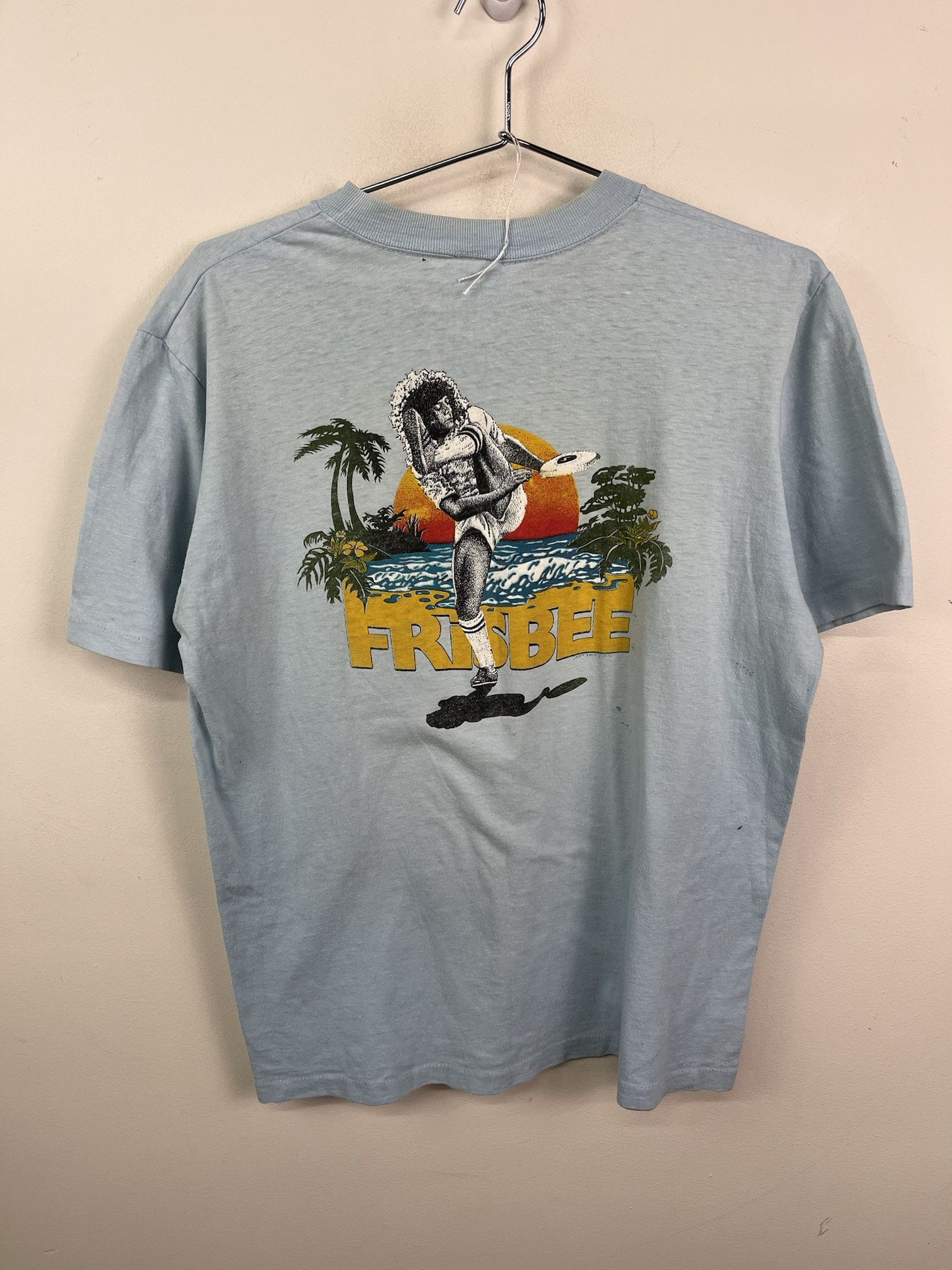 Vintage Vintage 80s Tshirt 90s Frisbee Association Single Stitch Mullet Pocket Tee Size L Size US L / EU 52-54 / 3 - 1 Thumbnail