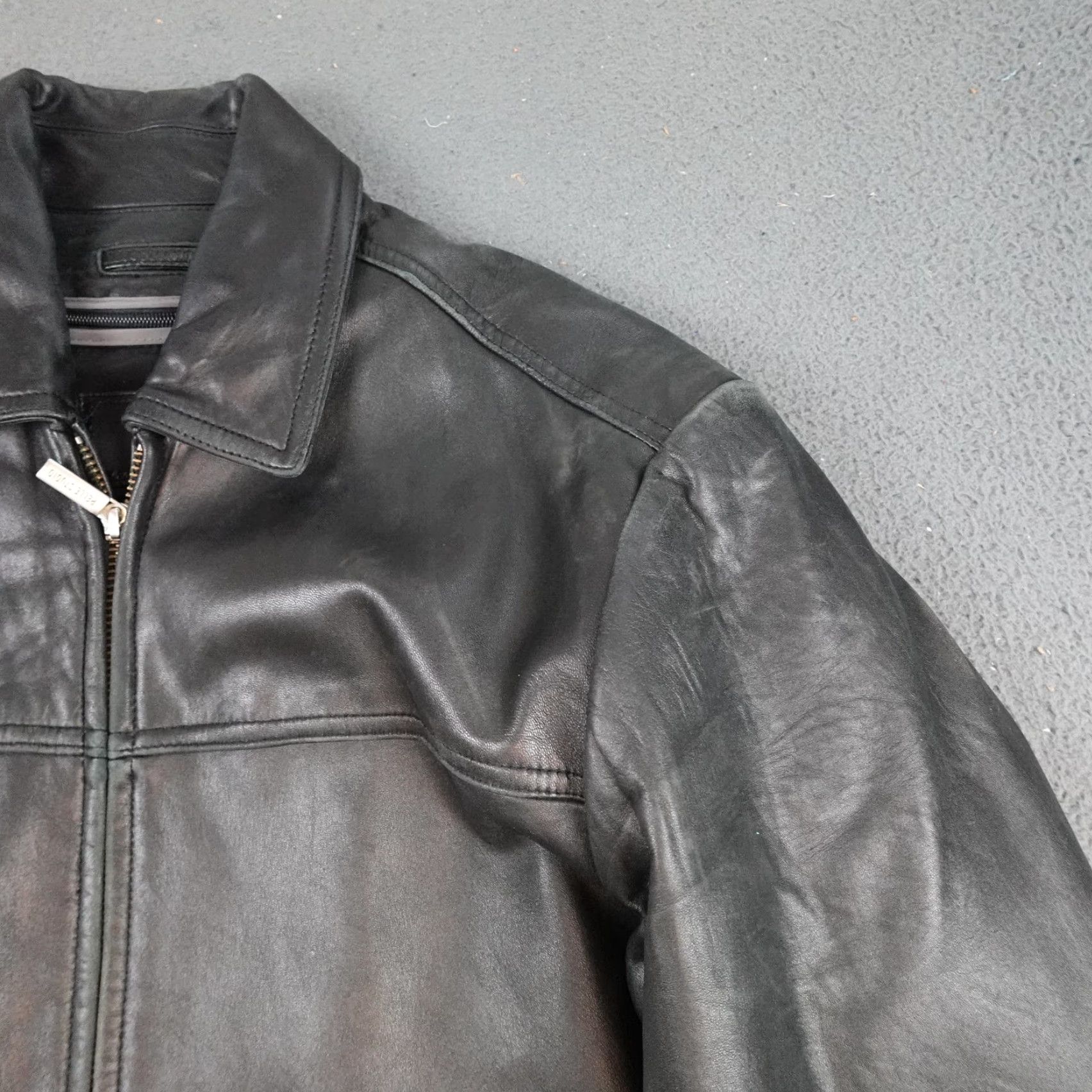 Vintage Wilsons Leather Jacket Mens Medium Black Thinsulate Overcoat Full Zip Insulated Size US M / EU 48-50 / 2 - 5 Thumbnail
